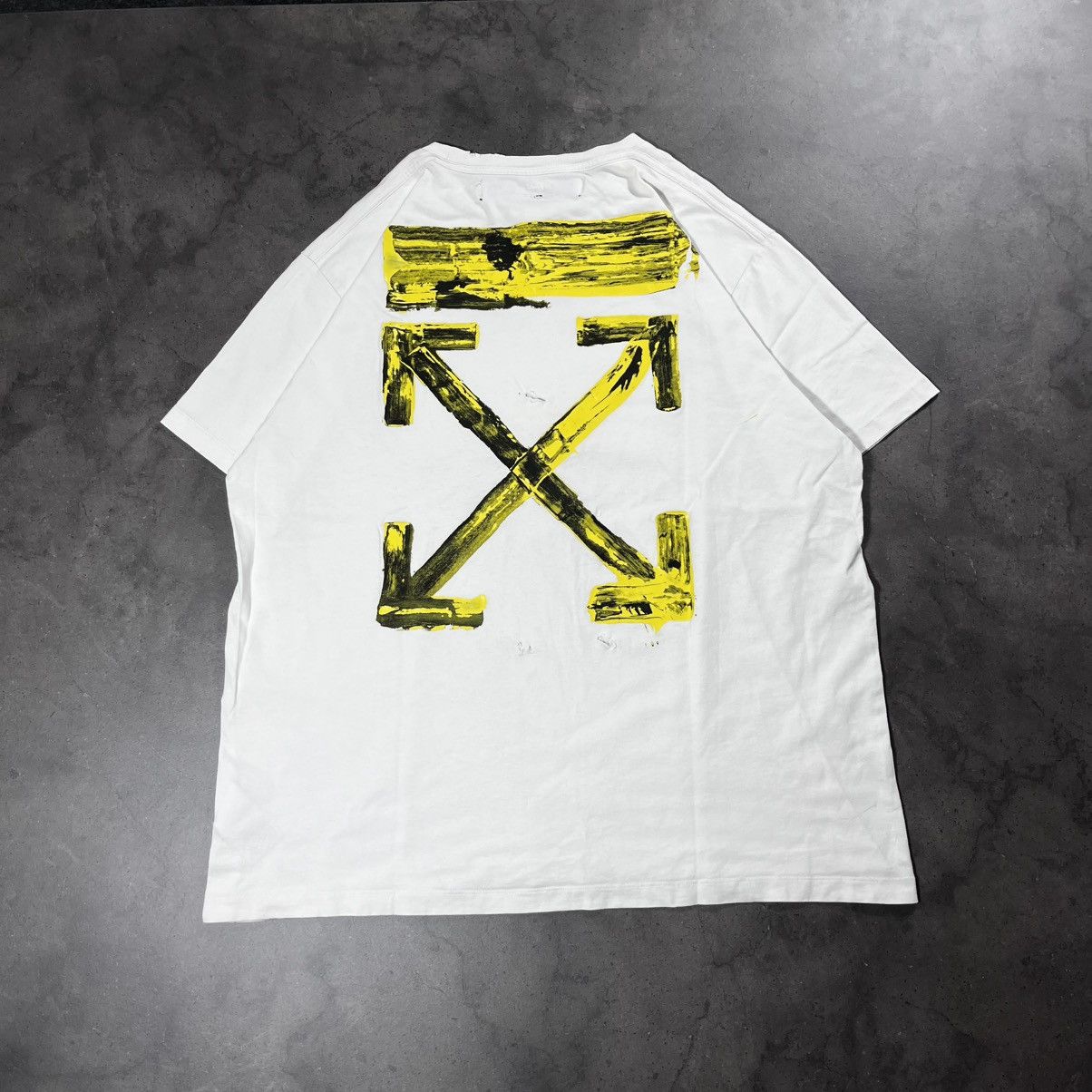 Off-White Virgil Abloh Era Off White Vintage Acrylic Arrows Tee Tshirt Size US XL / EU 56 / 4 - 10 Thumbnail