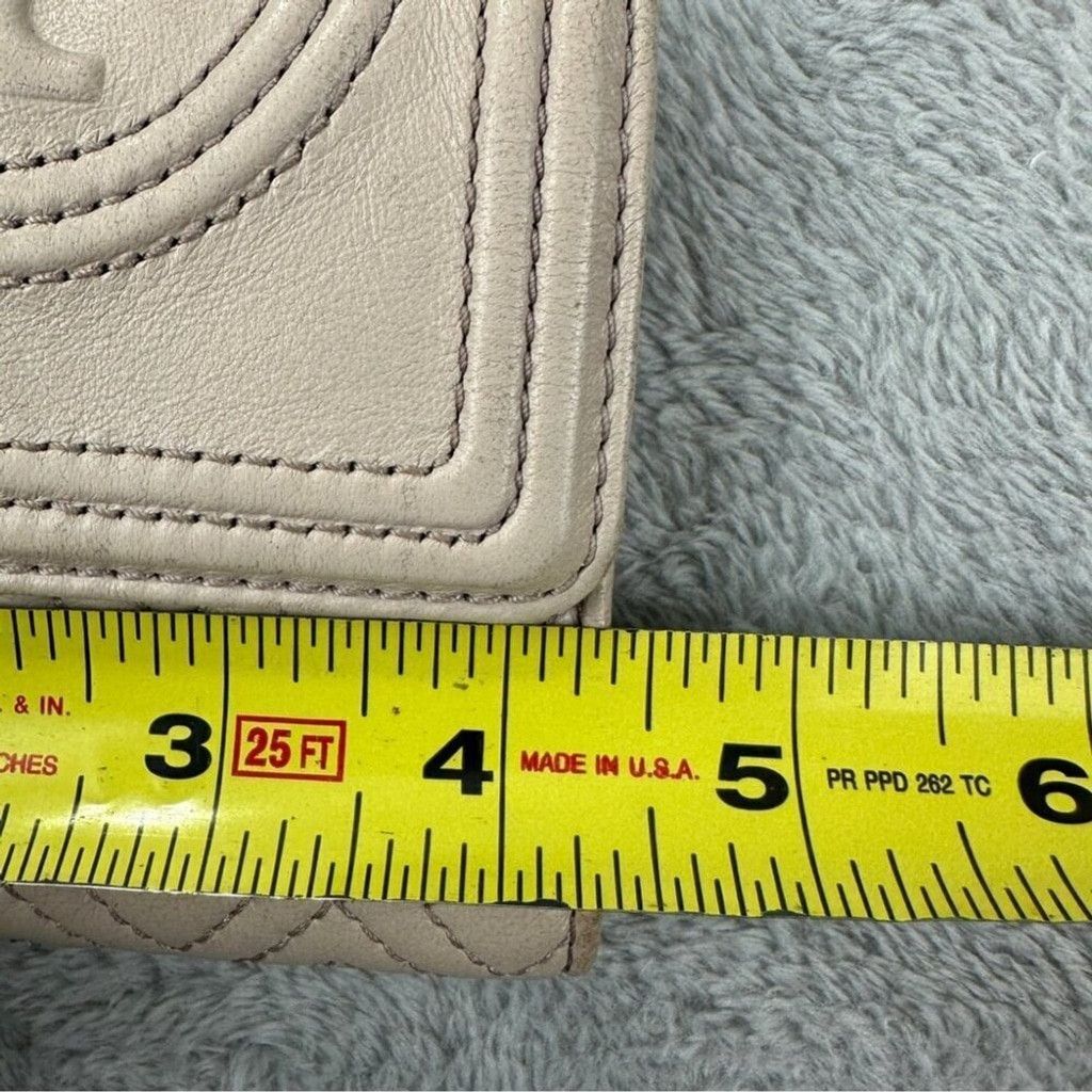 Tory Burch Tory Burch Mini Flap Wallet Leather Bedrock Cream Size ONE SIZE - 14 Thumbnail