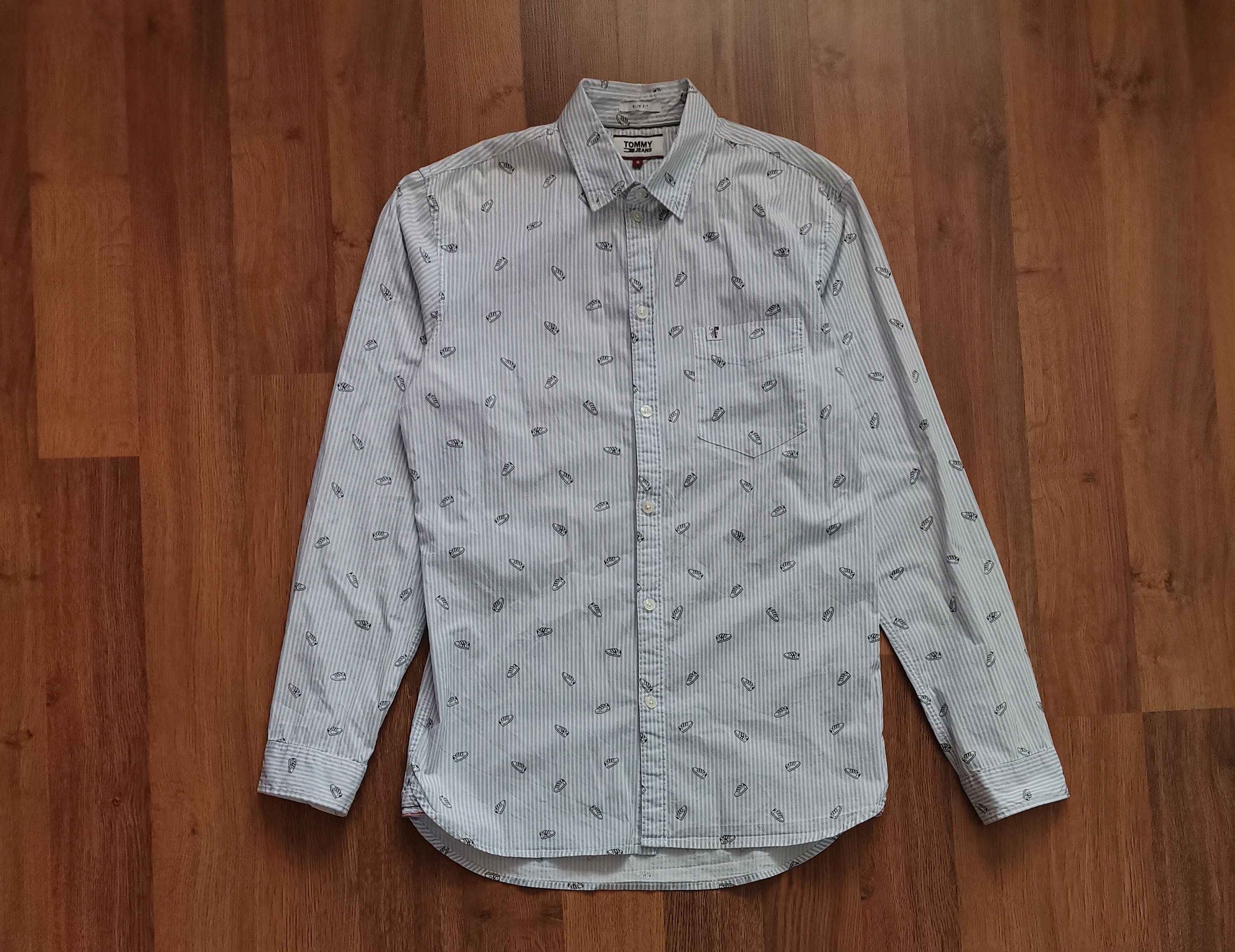 Tommy Hilfiger Tommy Jeans Striped Shirt Size US S / EU 44-46 / 1 - 1 Thumbnail