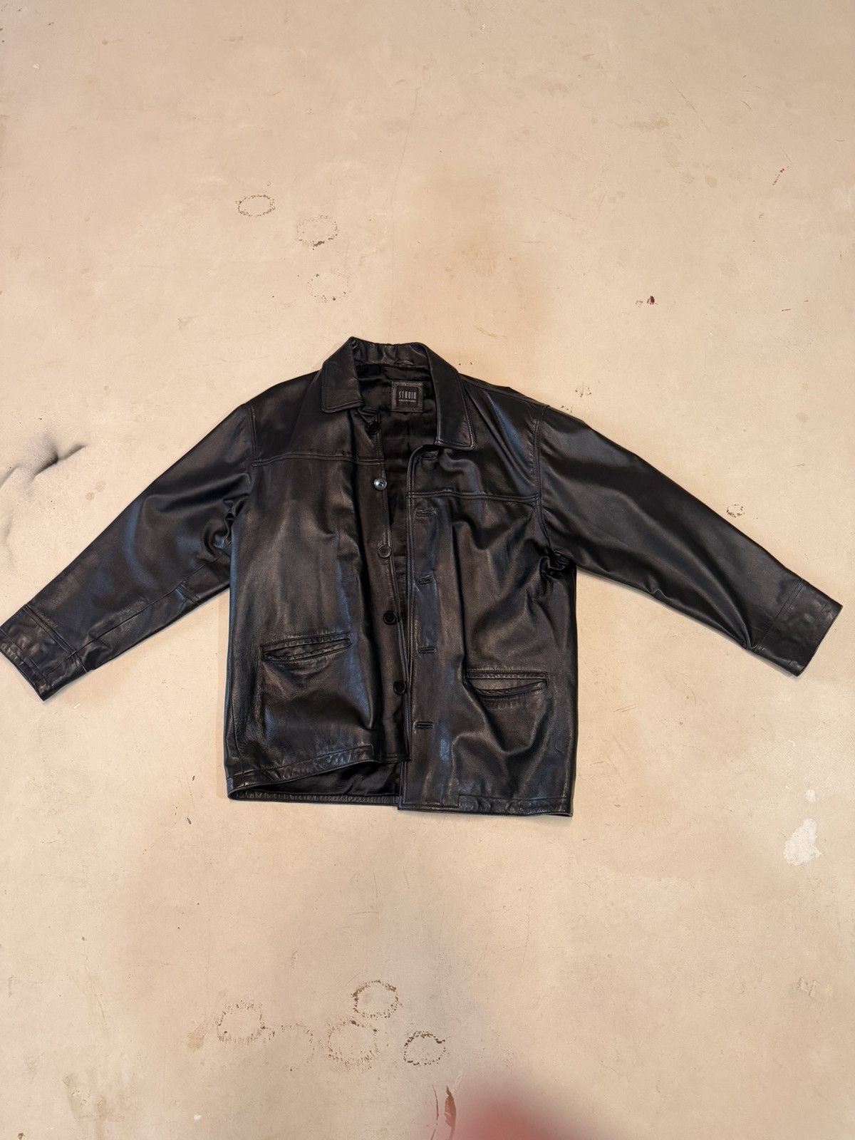 Other Vintage Leather Jacket from Studio Collections Size US XXL / EU 58 / 5 - 1 Thumbnail