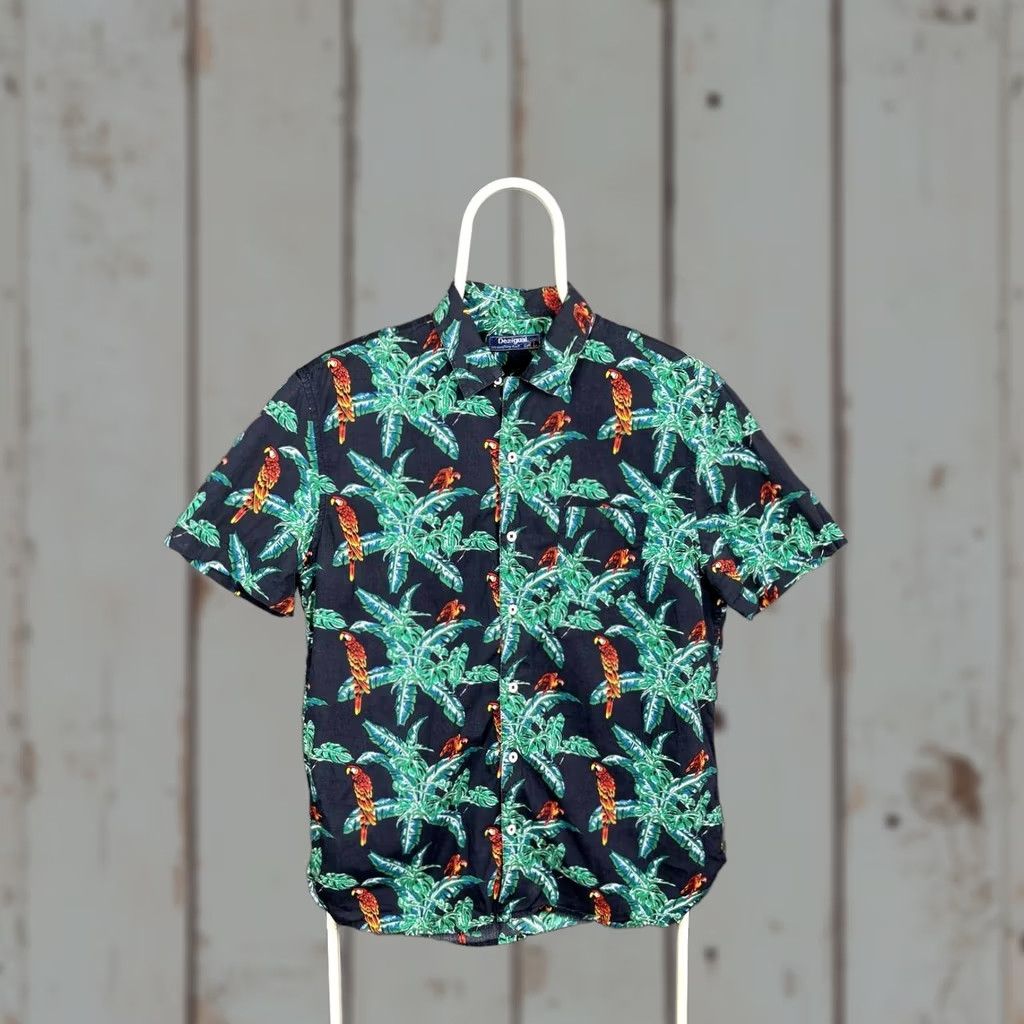 Desigual Desigual Shirt Mens L Casual Size Multicolor Hawaiian Short Sleeve Button Size US L / EU 52-54 / 3 - 1 Thumbnail