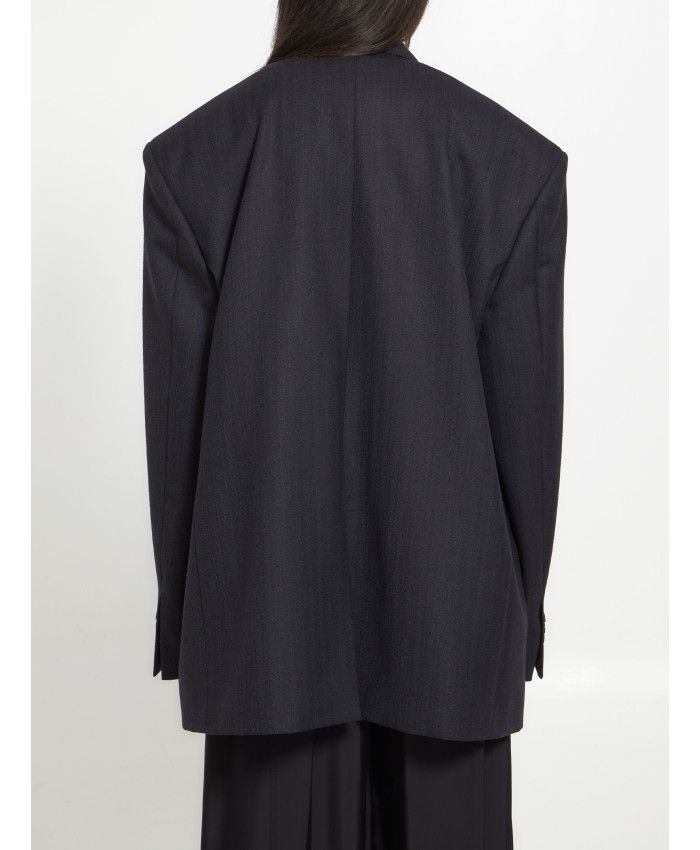 Balenciaga o1in1g1024 Oversized SB Jacket in Black Size XS / US 0-2 / IT 36-38 - 3 Thumbnail