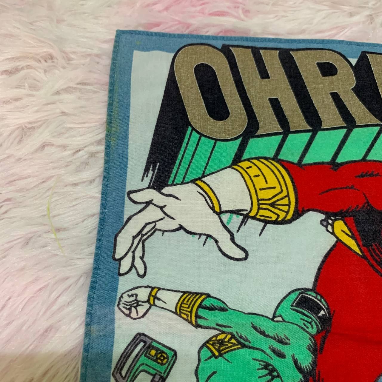 Anime × Japanese Brand × Vintage RARE Vintage Chouriki Sentai Ohranger 1995 Handkerchief Size ONE SIZE - 5 Thumbnail