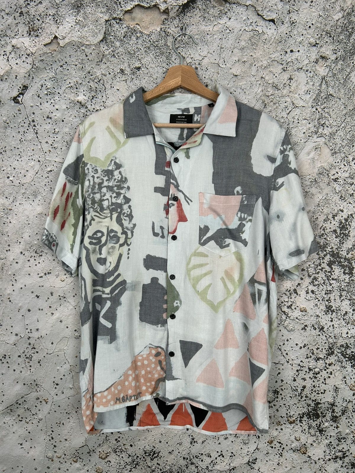 NEUW Denim NEUW Avant Garde Summer Sketch Shirt Alternative Hawaiian Size US M / EU 48-50 / 2 - 1 Thumbnail