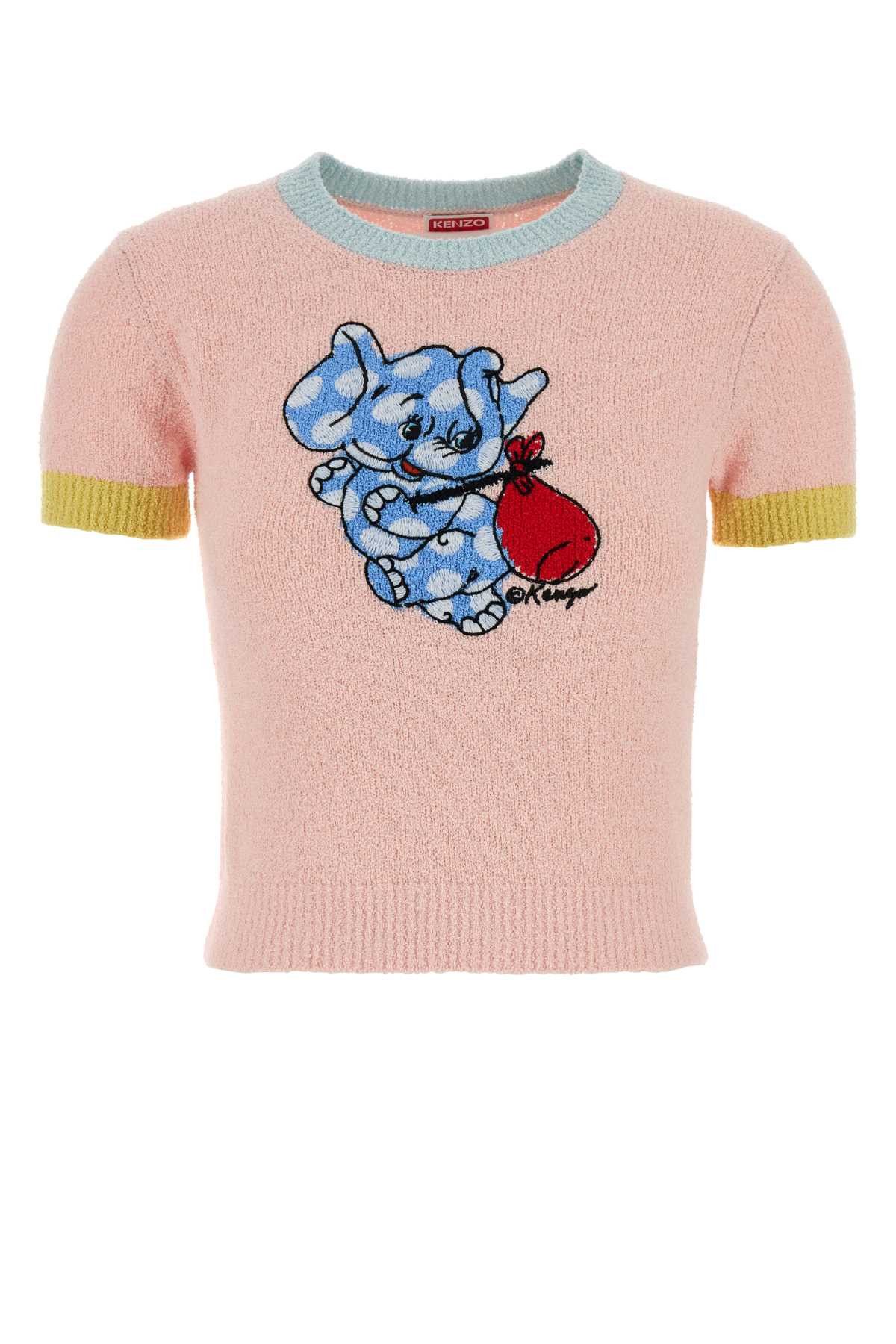 Kenzo Pink Cotton Blend Sweater Size S / US 4 / IT 40 - 1 Thumbnail