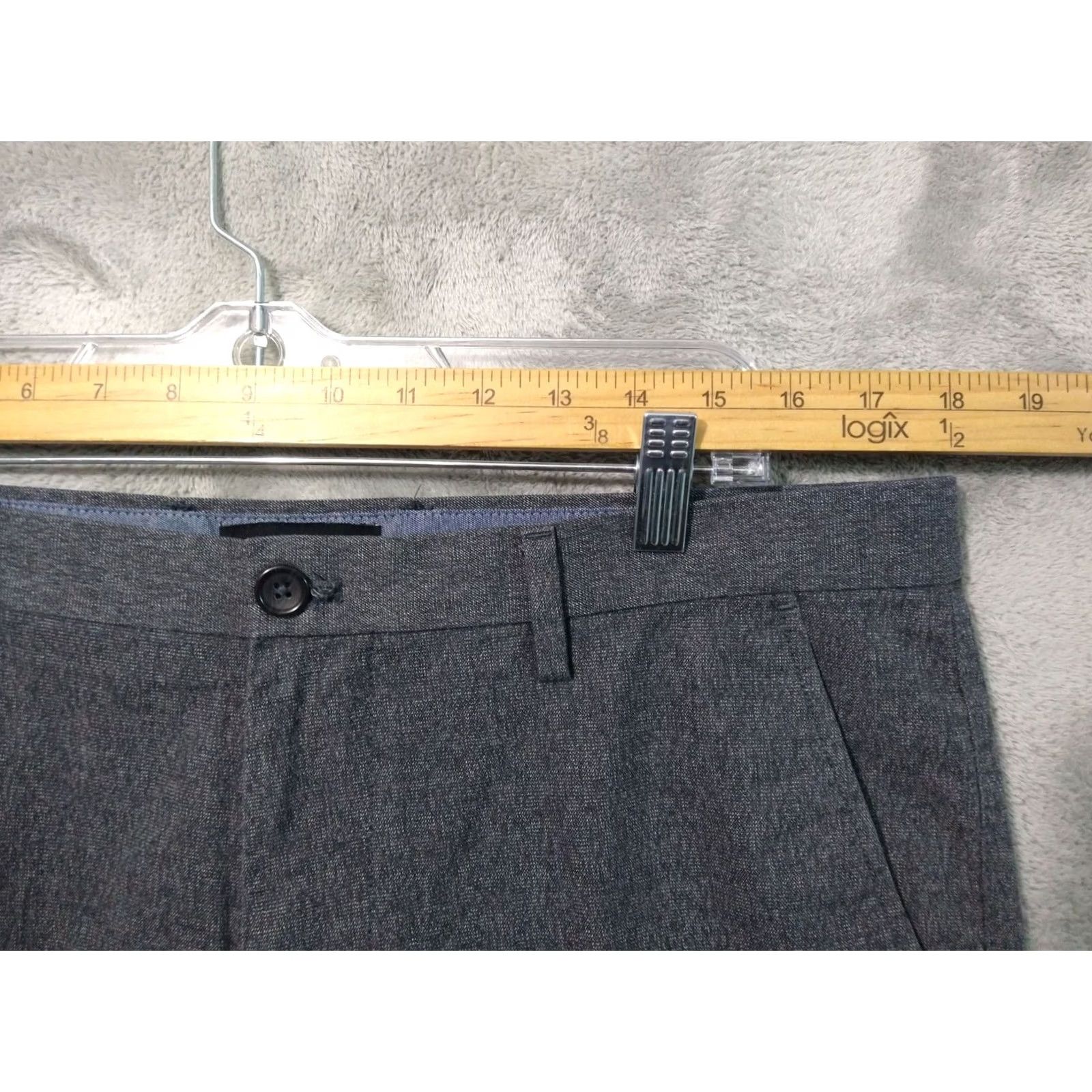Banana Republic Banana Republic Pants Mens 35x32 Gray Chino Kentfield Flat Front Straight Leg Casual Business Slim 90s? Size US 35 - 3 Thumbnail