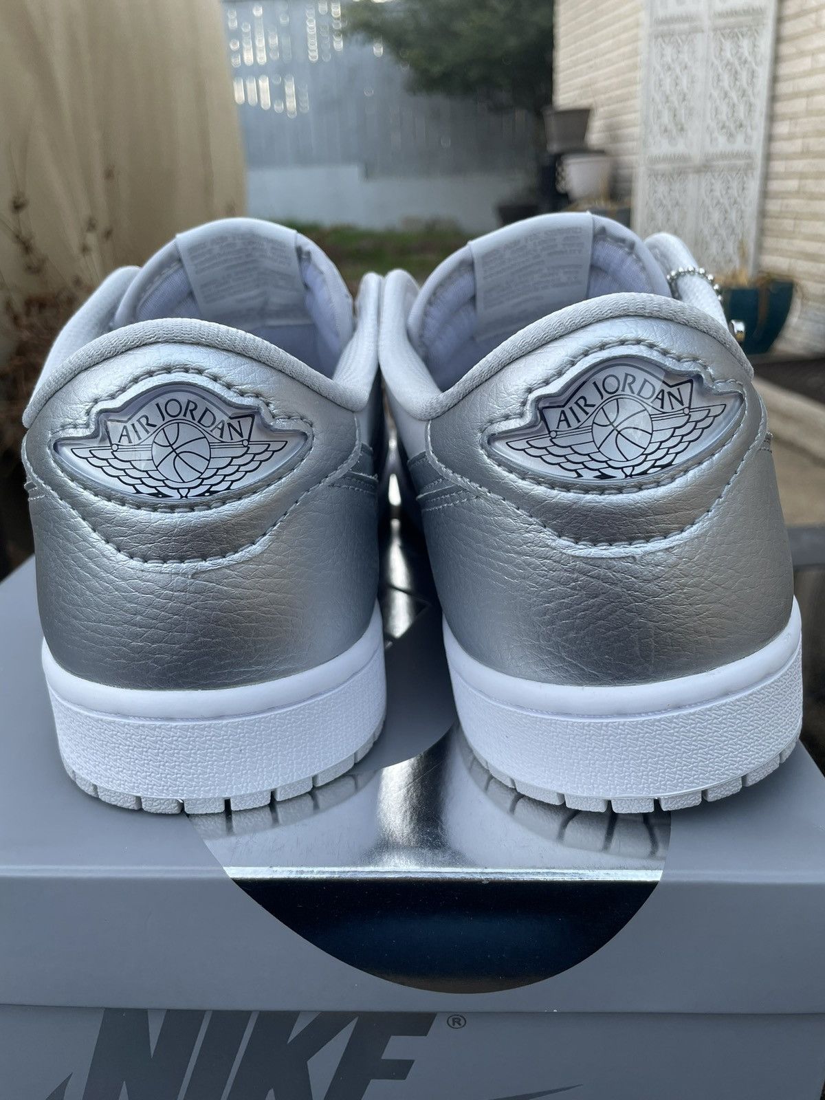 Jordan Brand Jordan 1 Low OG Metallic Silver Size US 11 / EU 44 - 5 Thumbnail