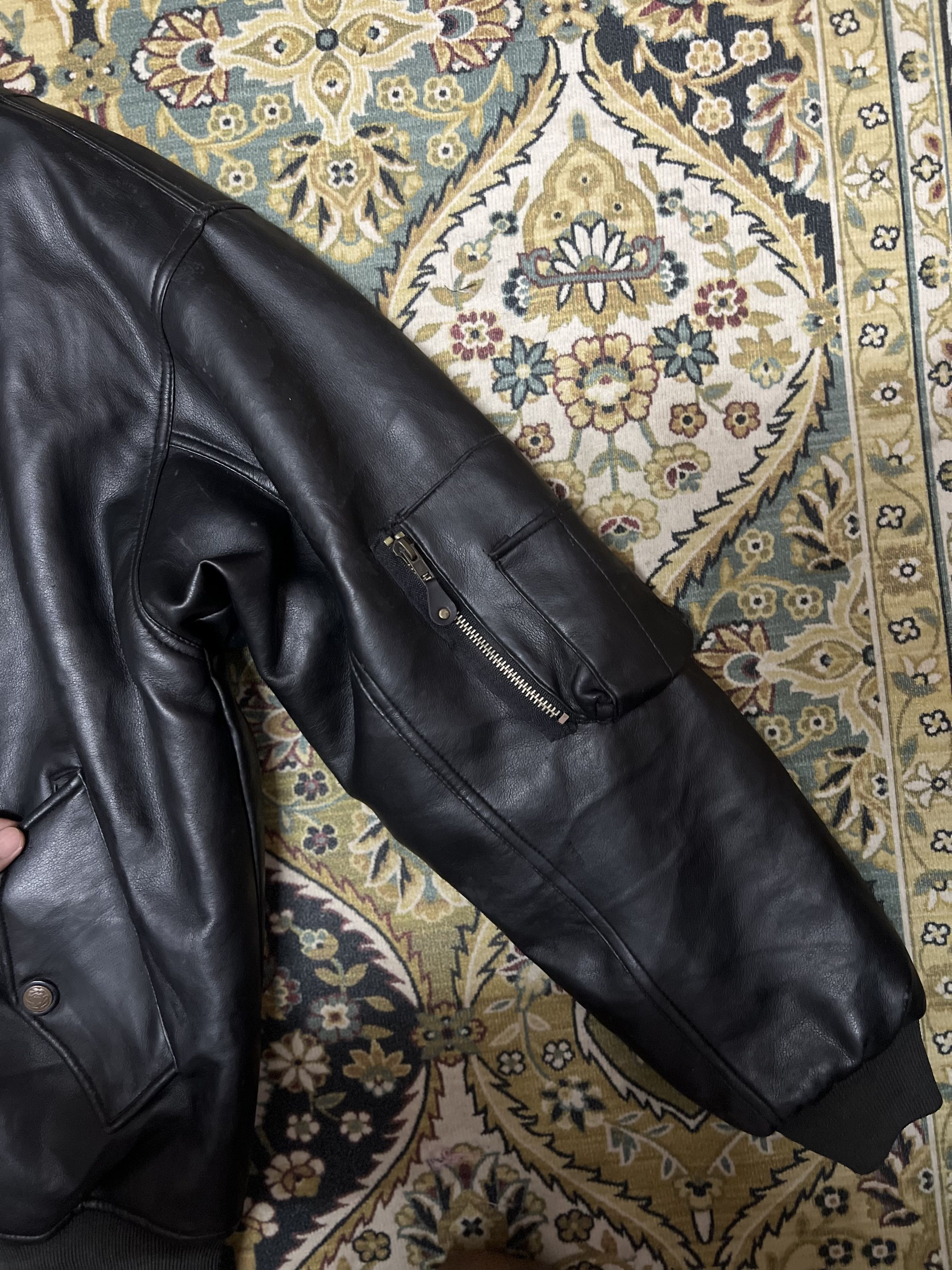 Japanese Brand Japanese Type Ma-1 Military Style Leather Reverible Jacket Size US XXL / EU 58 / 5 - 7 Thumbnail