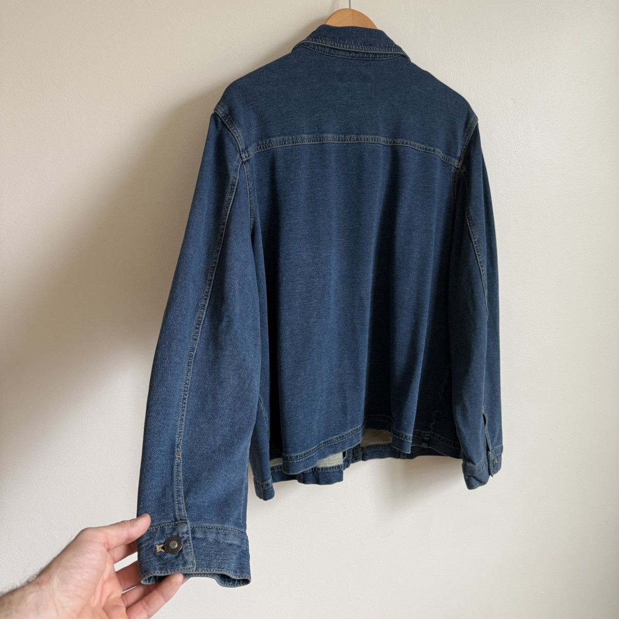 Vintage Coldwater Creek Denim Shirt Blue Stretch Button Up Pockets Size XXL / US 16-18 / IT 52-54 - 10 Thumbnail