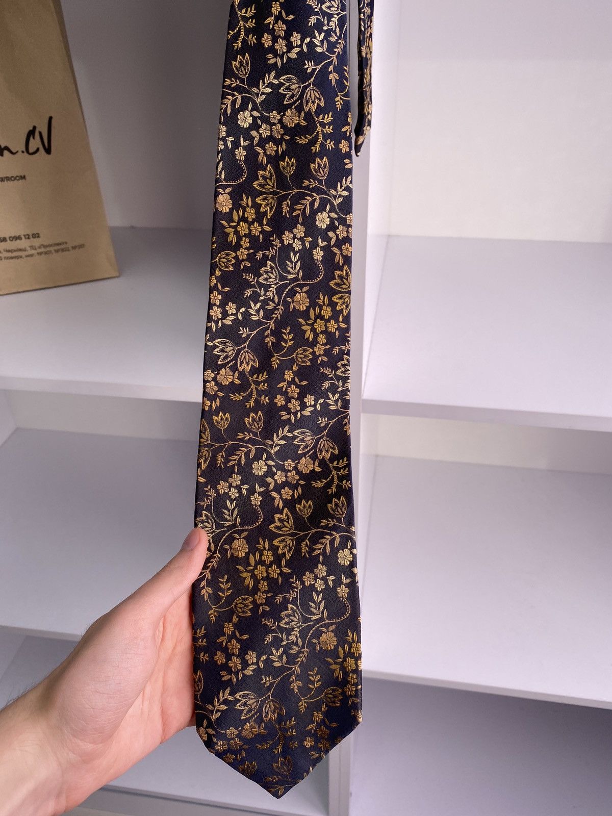 Balenciaga × Vintage Vintage Balenciaga Tie Size ONE SIZE - 3 Thumbnail