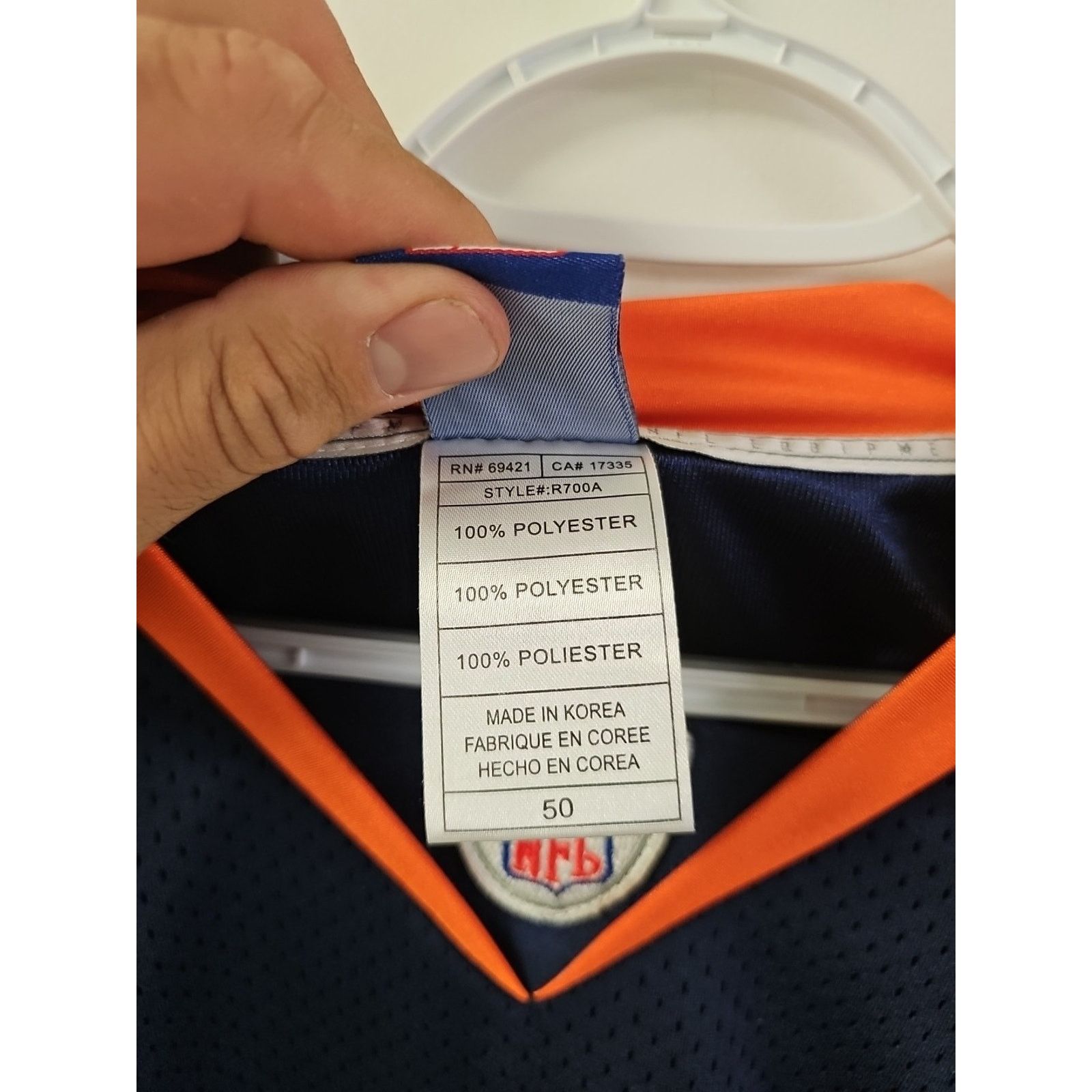 Reebok Reebok On Field NFL Denver Broncos Jay Cutler Jersey Sz 50 Size US XXL / EU 58 / 5 - 7 Thumbnail