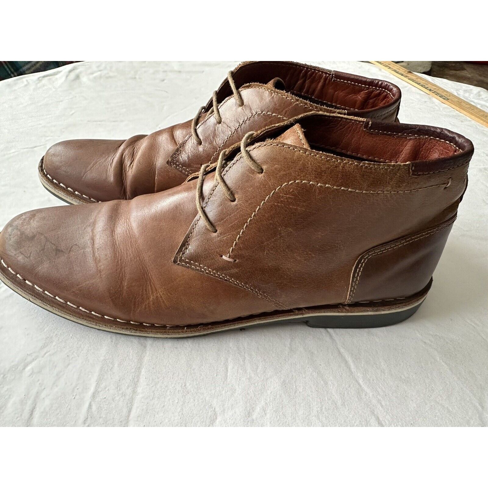 Steve Madden Steve Madden Harken Chukka Boot, Brown Leather Size 9.5 Size US 9.5 / EU 42-43 - 7 Thumbnail