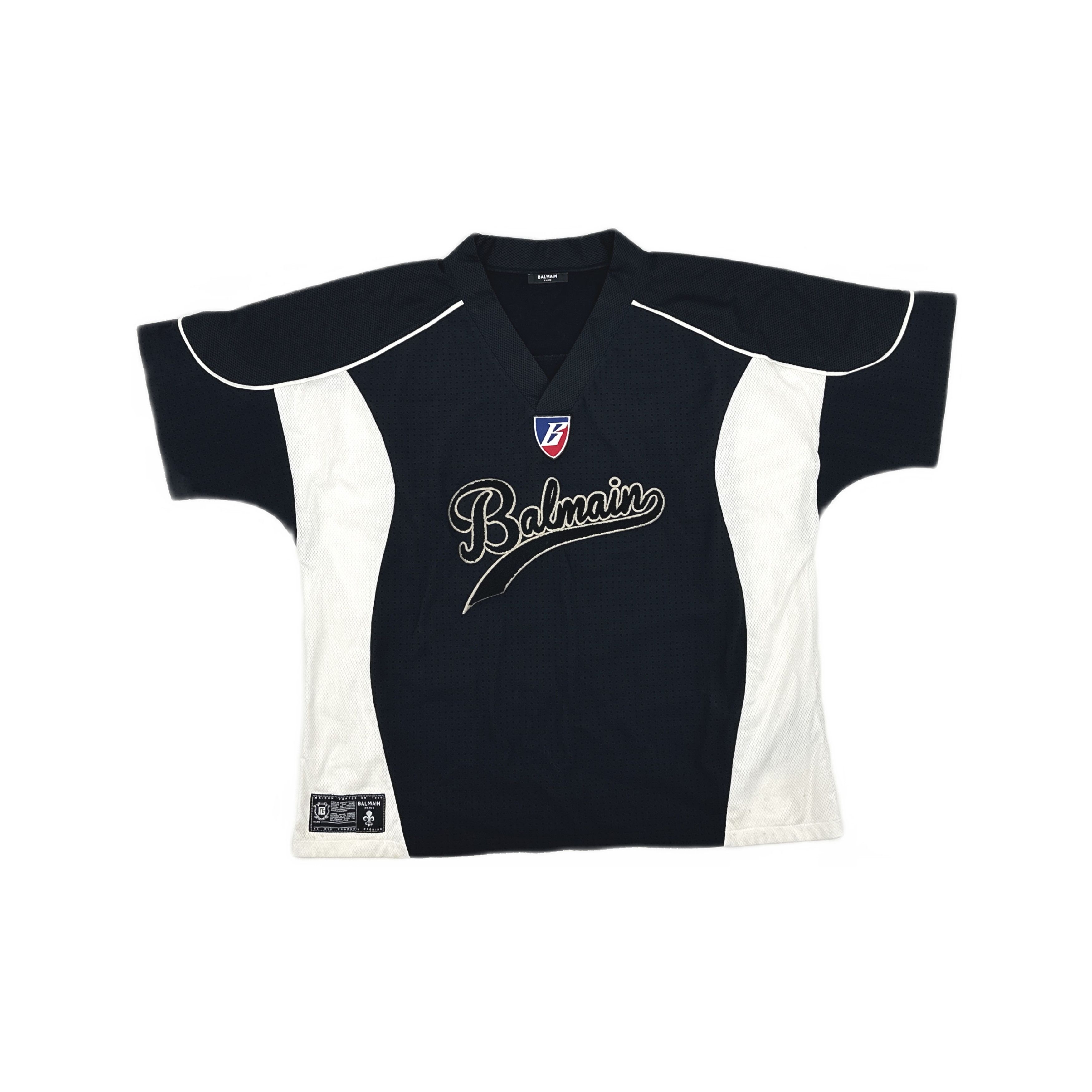 Balmain Balmain Logo Mesh Jersey XXL Size US XXL / EU 58 / 5 - 1 Thumbnail