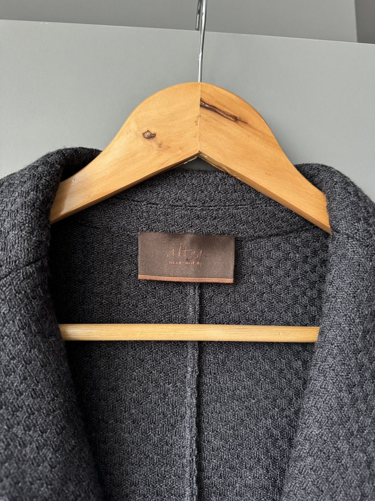 Altea Altea Dark Grey Woolen Blazer Size 36S - 2 Thumbnail
