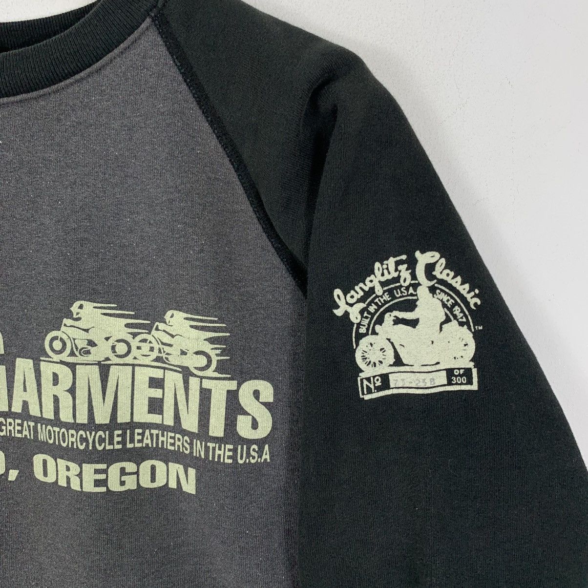 Japanese Brand LANGLITZ LEATHER Motorcycle Garments Japanese Sweatshirt Size US M / EU 48-50 / 2 - 4 Thumbnail