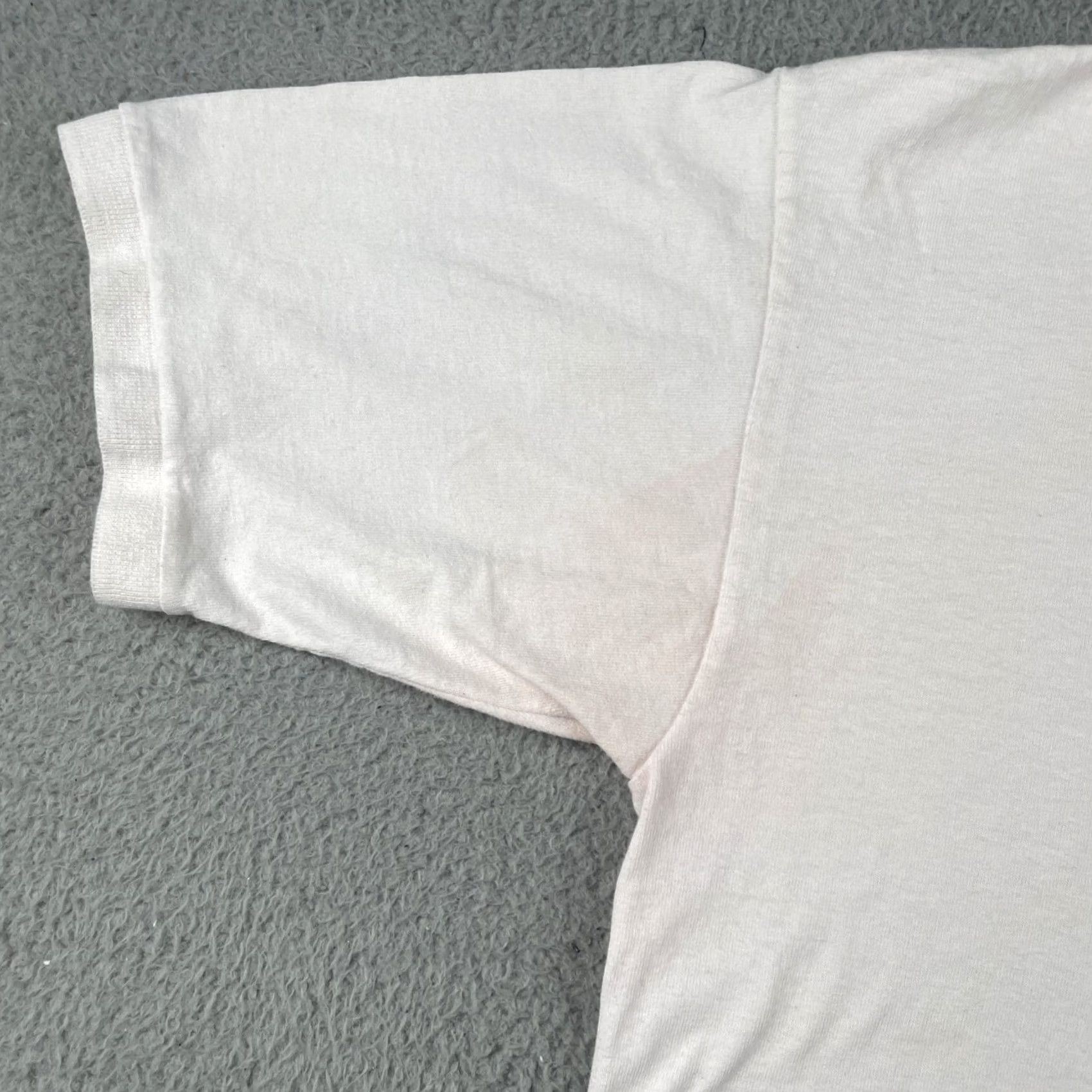 Anvil VINTAGE Anvil Polo Shirt White Cotton Crest Mens Large L Size US L / EU 52-54 / 3 - 7 Thumbnail