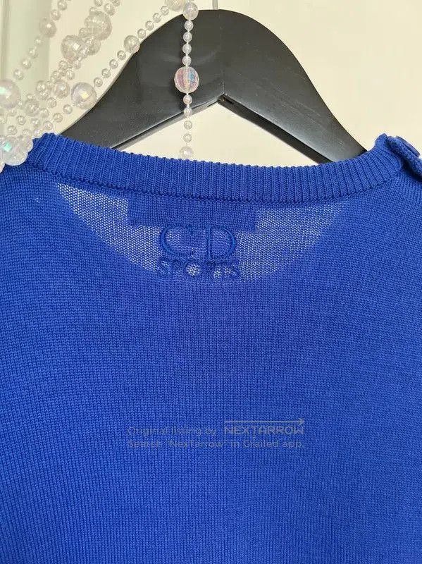 Dior Dior Blue Knit Sweater with Argyle Pattern . Size M / US 6-8 / IT 42-44 - 6 Thumbnail