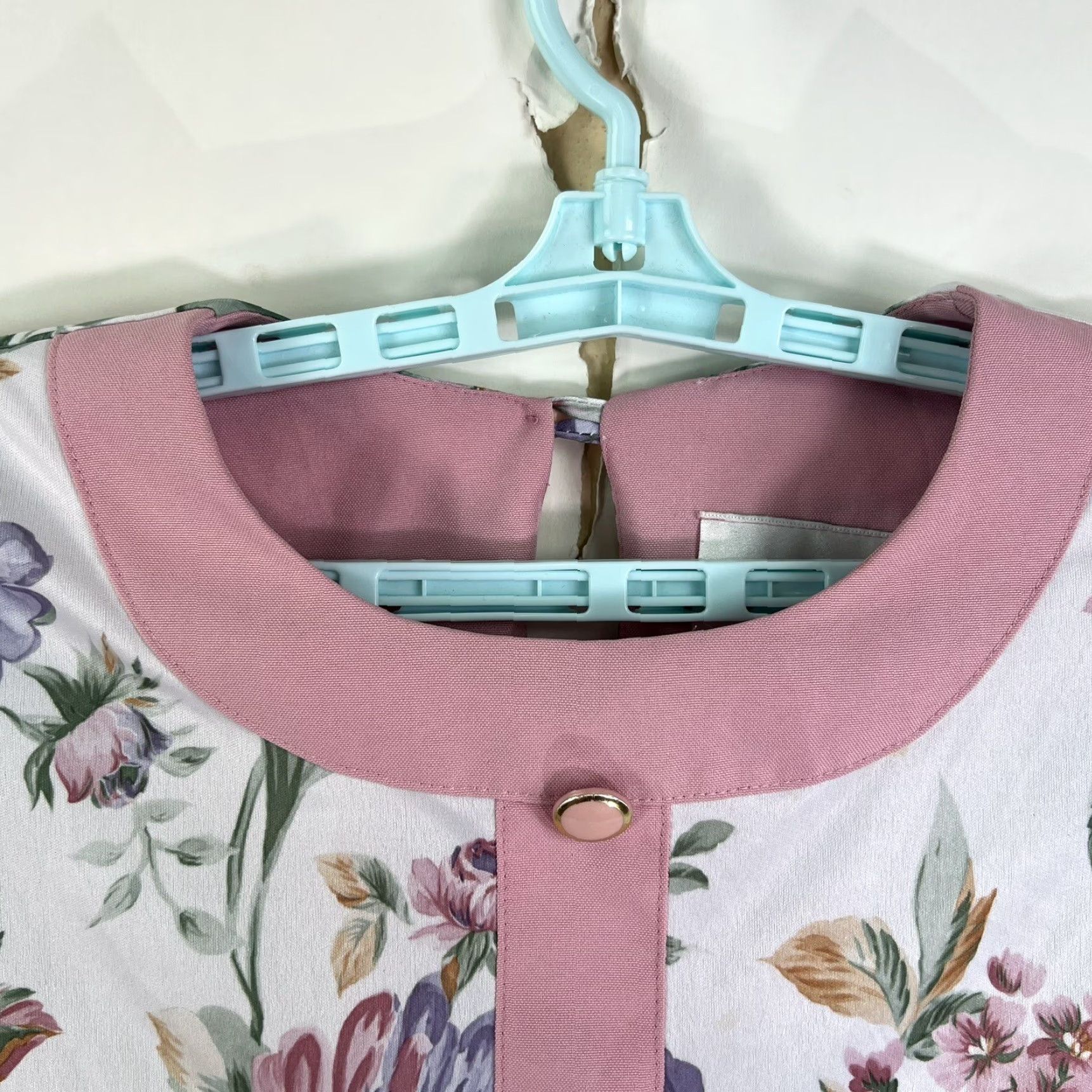 Vintage VINTAGE Studio C Dress Sh dp Waist Floral Pleated Peplum Dress 16 Pink Women Sized 16 Knee Length Fall Spring Summer 16 Womens Size XXL / US 16-18 / IT 52-54 - 6 Thumbnail