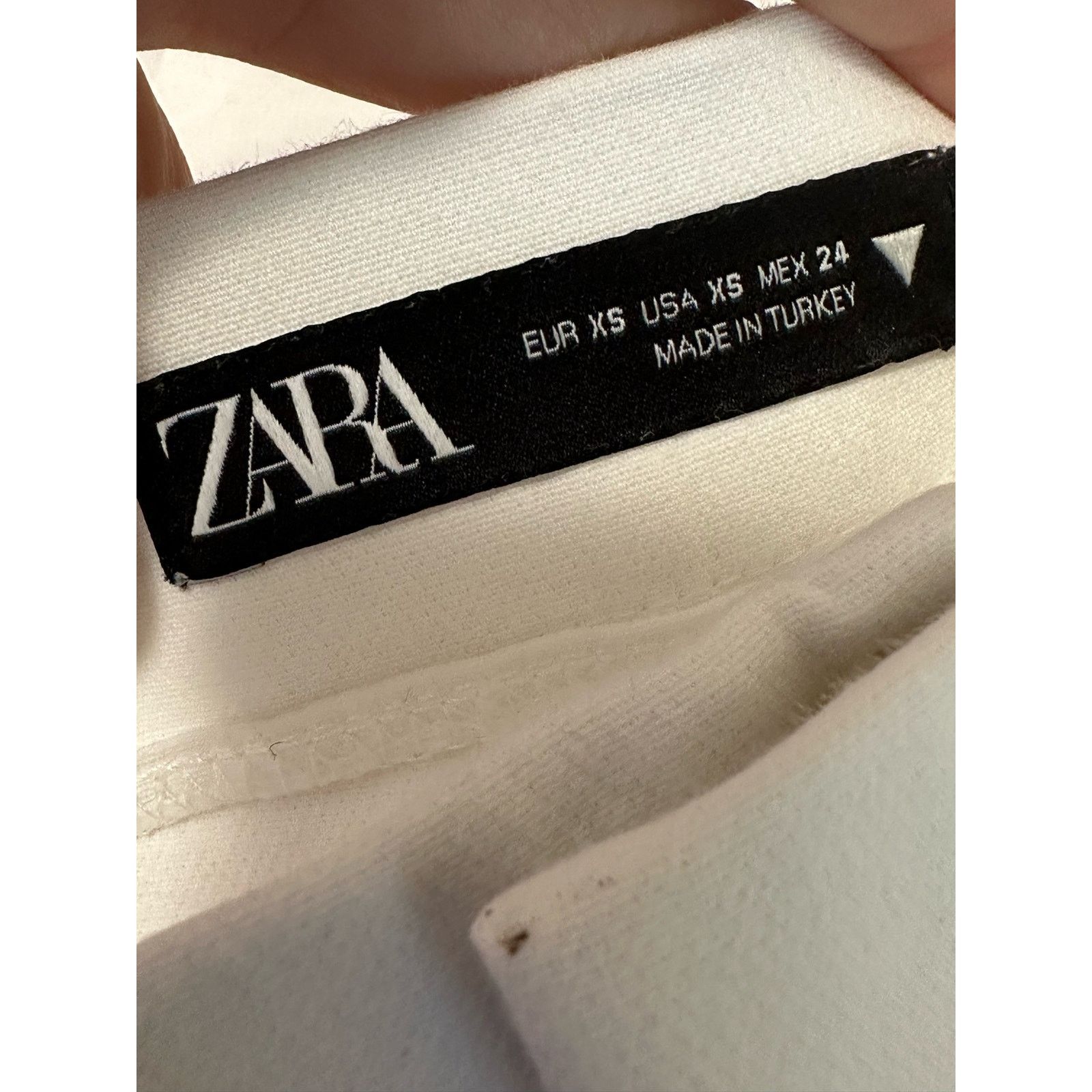 Zara Zara white straight legs ankle pants size XS Size 27" / US 4 / IT 40 - 3 Thumbnail