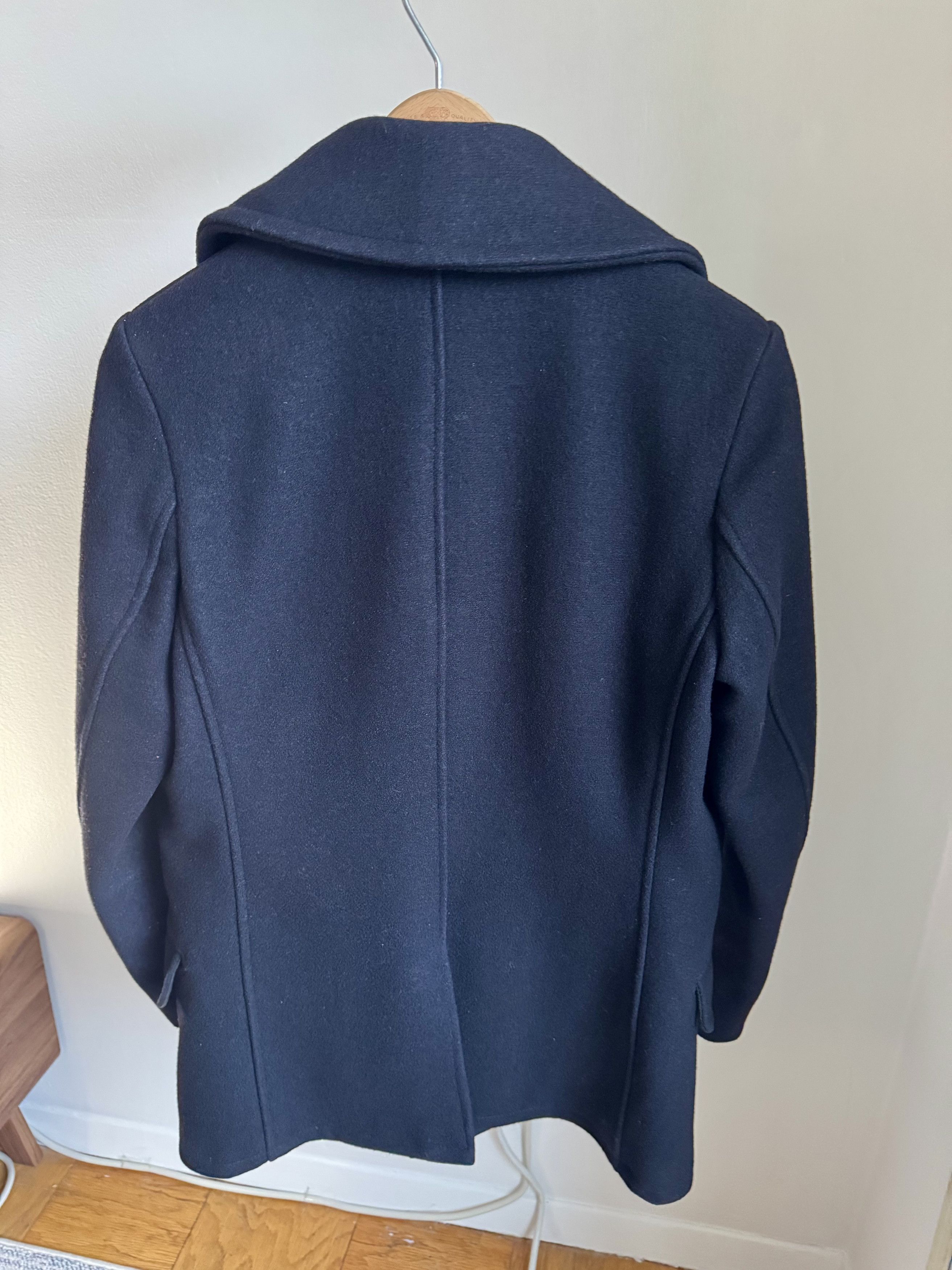 Schott Schott 782USA Navy Melton Wool Peacoat Size US S / EU 44-46 / 1 - 2 Thumbnail