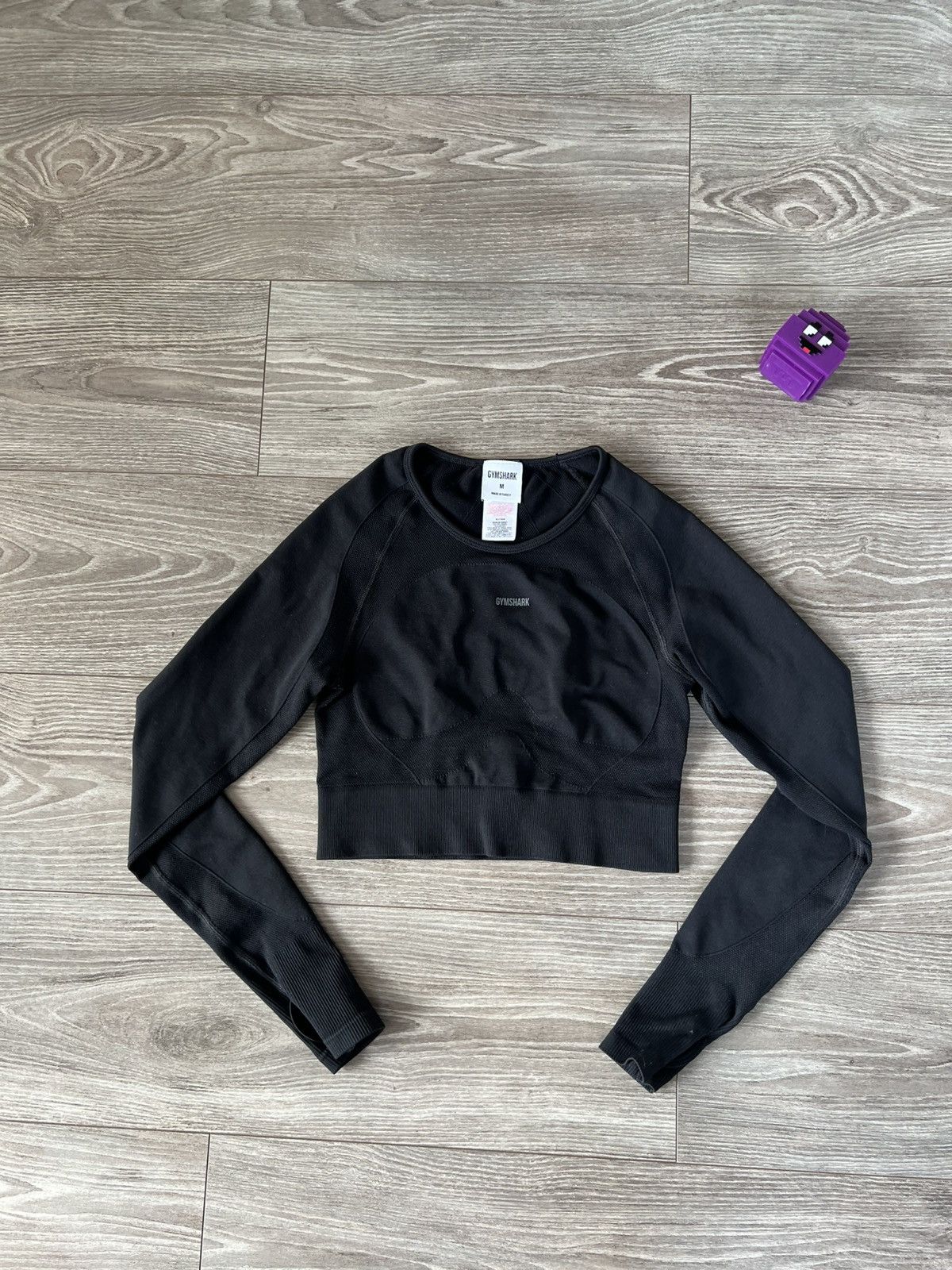 Gymshark ‼️Gymshark Womans Long Sleeve Onyx Straight Fit Gym Top‼️ Size M / US 6-8 / IT 42-44 - 3 Thumbnail