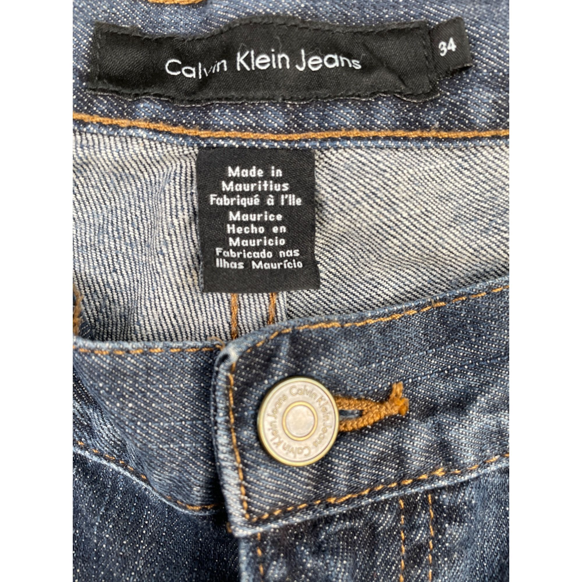 Calvin Klein Calvin Klein Men's Blue Jeans/ Pants Boot Cut SIze 34 x 30 S Size US 34 / EU 50 - 3 Thumbnail