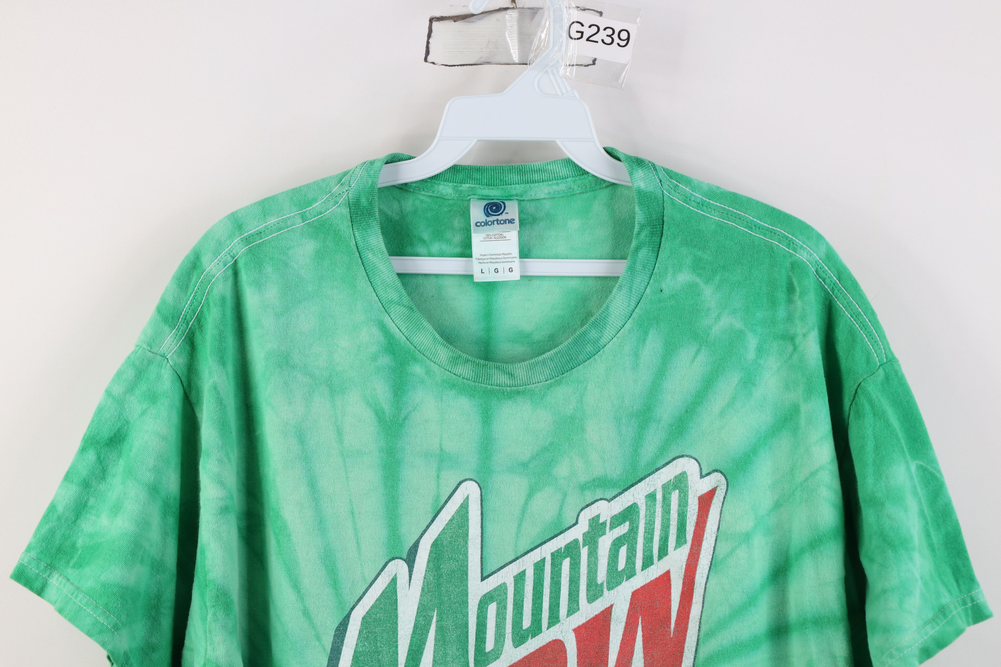 Vintage Y2K Streetwear Spell Acid Wash Mountain Dew T-Shirt Gamer Size US L / EU 52-54 / 3 - 2 Thumbnail