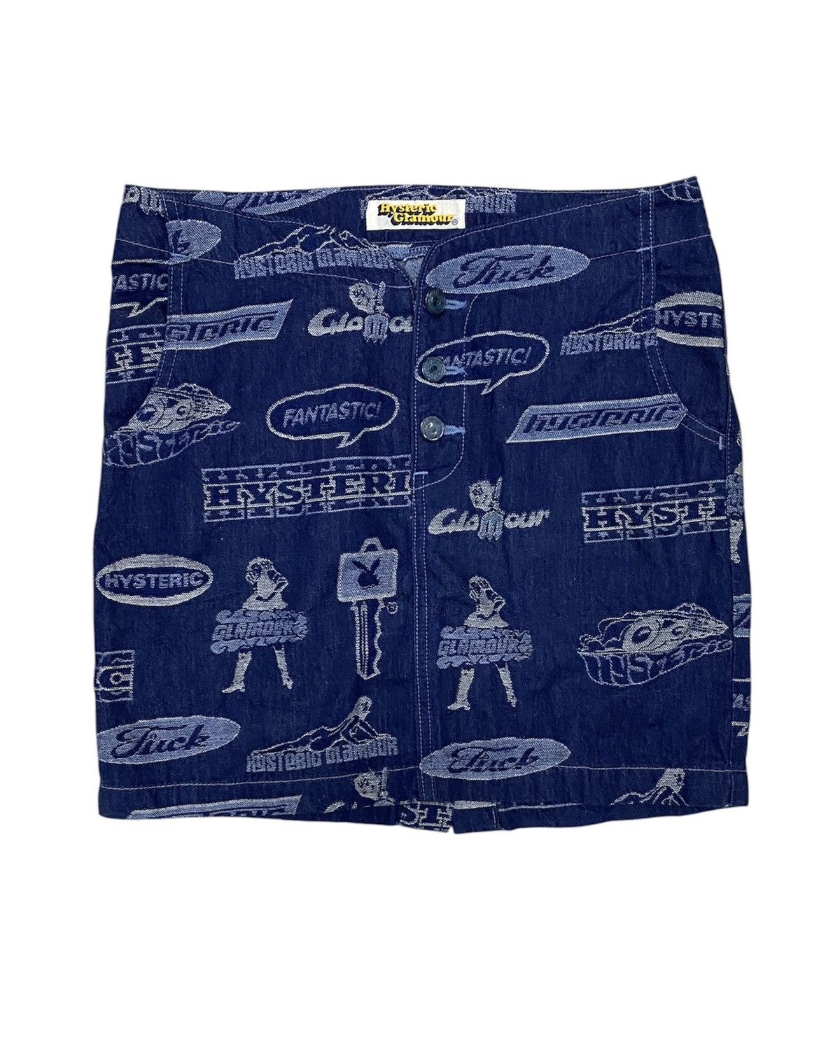 Hysteric Glamour 1990s Hysteric Fuck Hell Iconic logo skirts Size 29" - 1 Thumbnail
