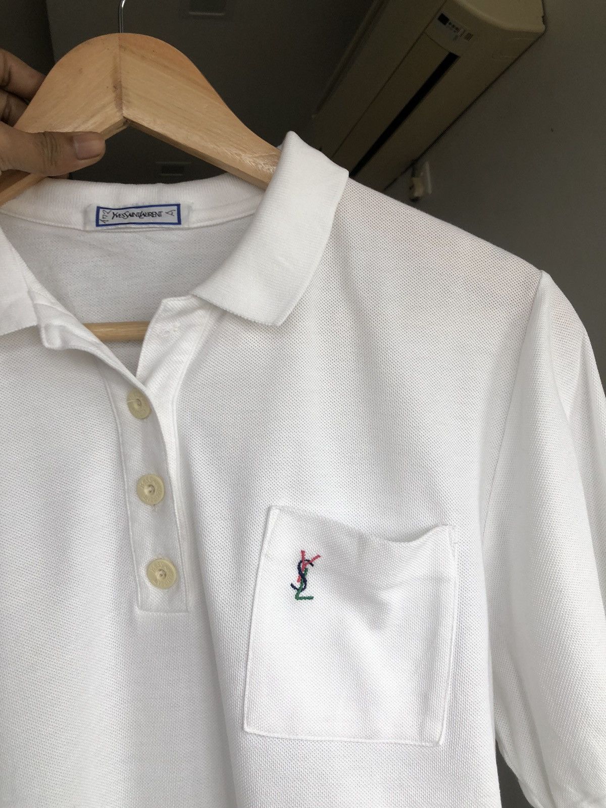 Japanese Brand × Vintage × Yves Saint Laurent Vintage YSL Shirt Sleeve Jumper Polo Size US S / EU 44-46 / 1 - 10 Thumbnail