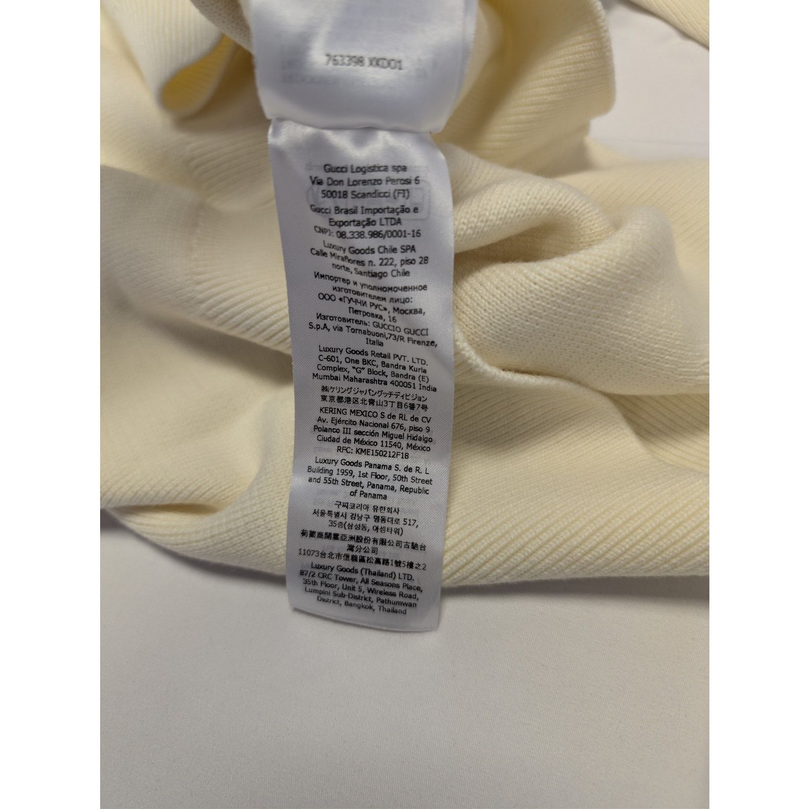 Gucci o1rshd1 Wool Long Sleeve Crewneck Sweatshirt Sweater Ivory Size US L / EU 52-54 / 3 - 20 Thumbnail