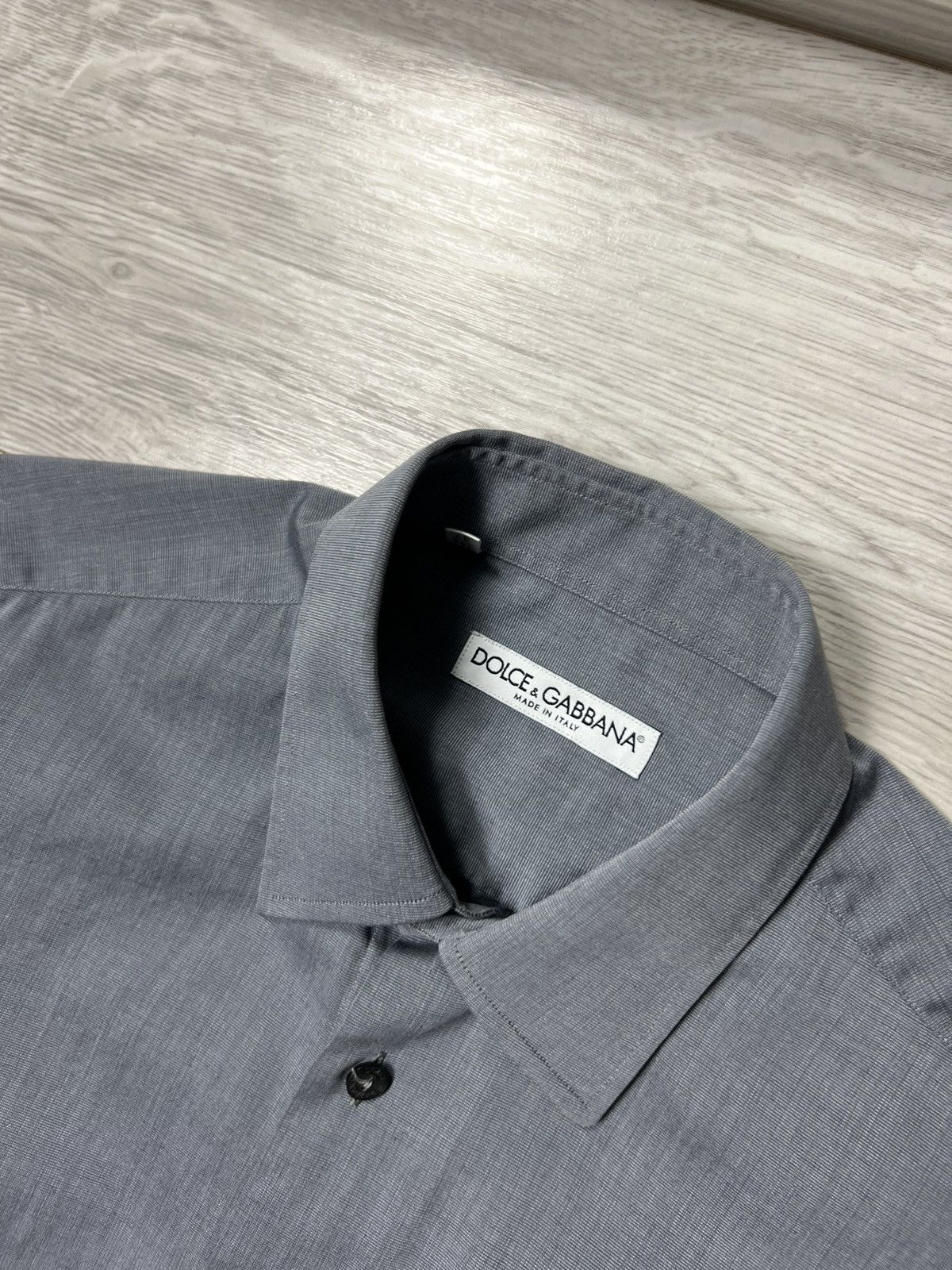 Dolce & Gabbana Dolce & Gabbana Button Up Long Sleeve Shirt (Cufflinks) Size US M / EU 48-50 / 2 - 12 Thumbnail
