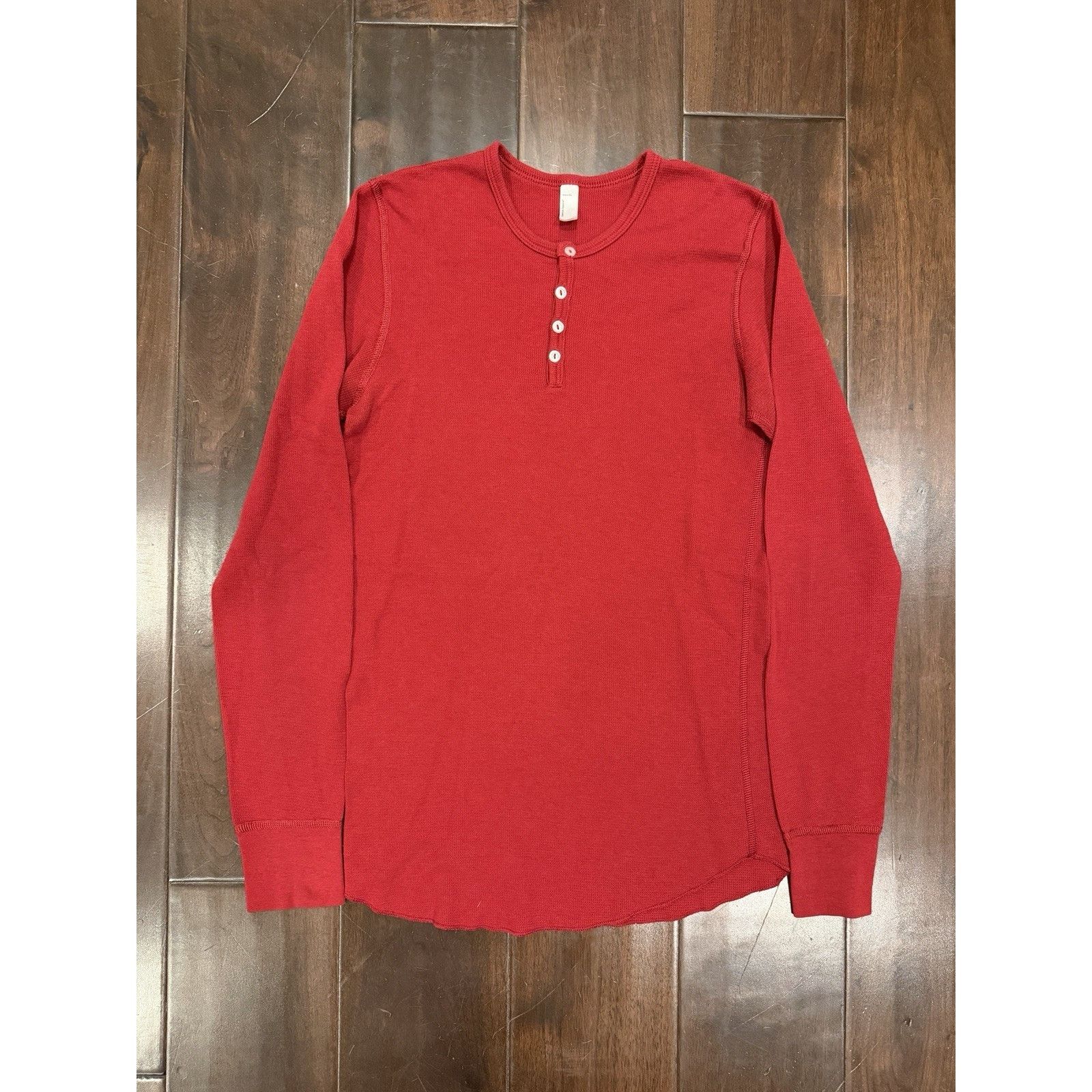 American Apparel American Apparel Henley Dexter Men Size XL Red Thermal Size US M / EU 48-50 / 2 - 2 Thumbnail
