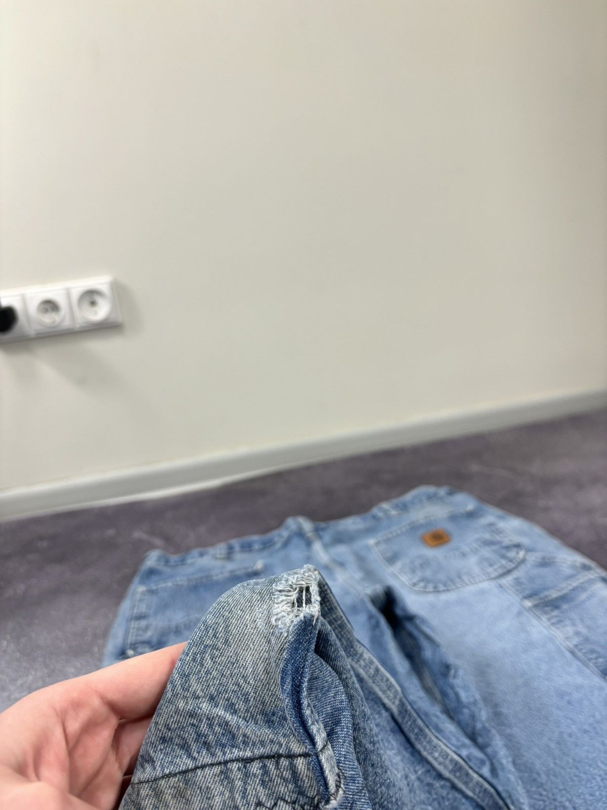 Carhartt Vintage 90s Carhartt Denim Dungaree Fit Hype Baggy Jeans Size US 40 / EU 56 - 5 Thumbnail