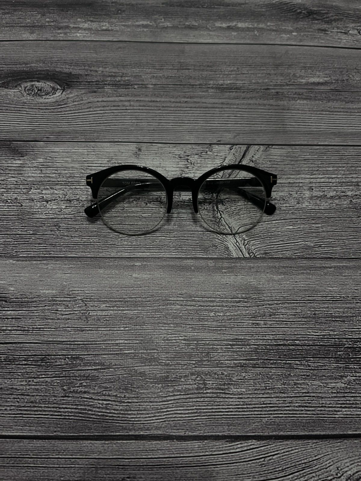 Tom Ford Tom Ford Black Round Optical Glasses Frame Size ONE SIZE - 2 Thumbnail