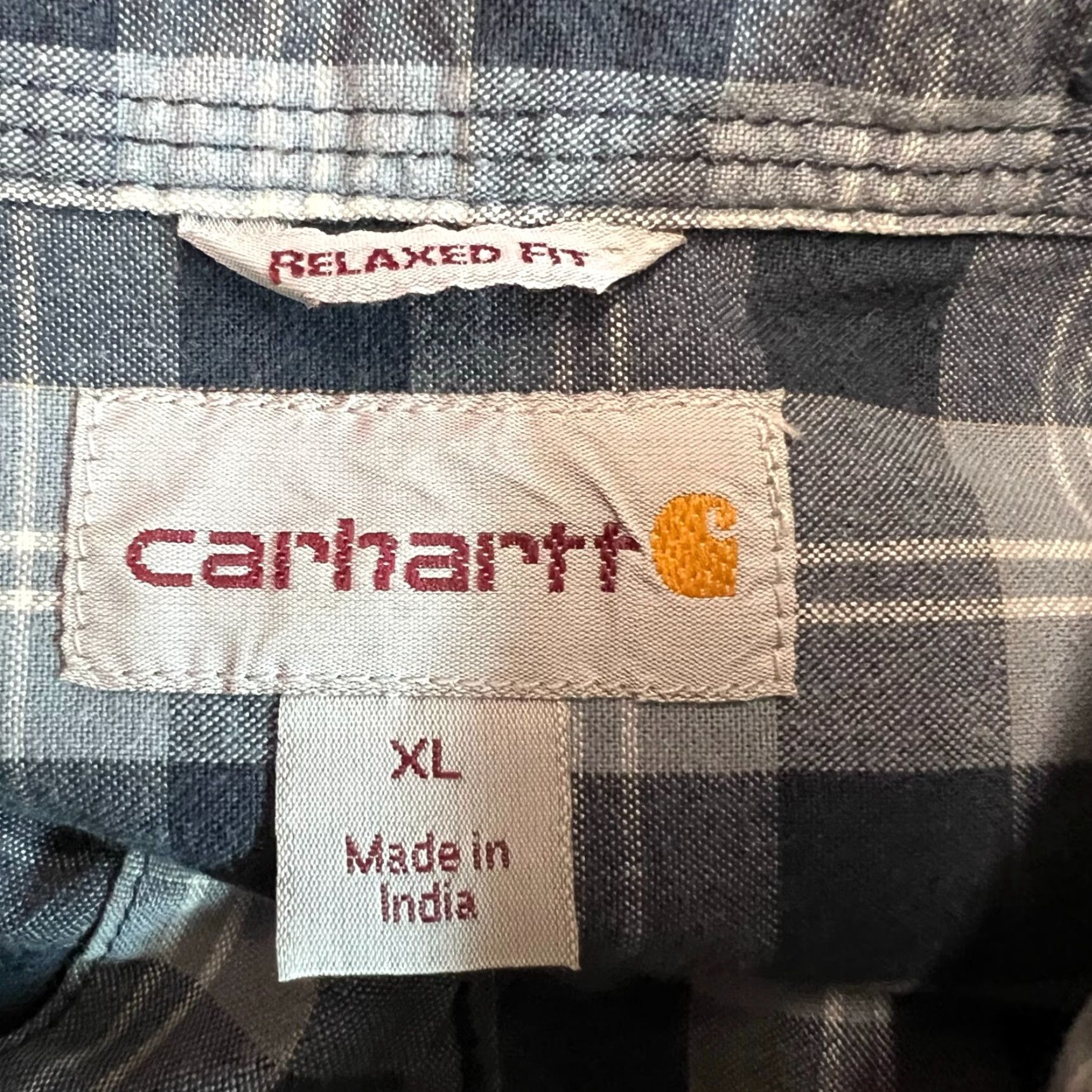 Carhartt Carhartt Relaxed Fit Plaid Casual Button Shirt Mens XL Gray Short Sleeve Size US XL / EU 56 / 4 - 6 Thumbnail