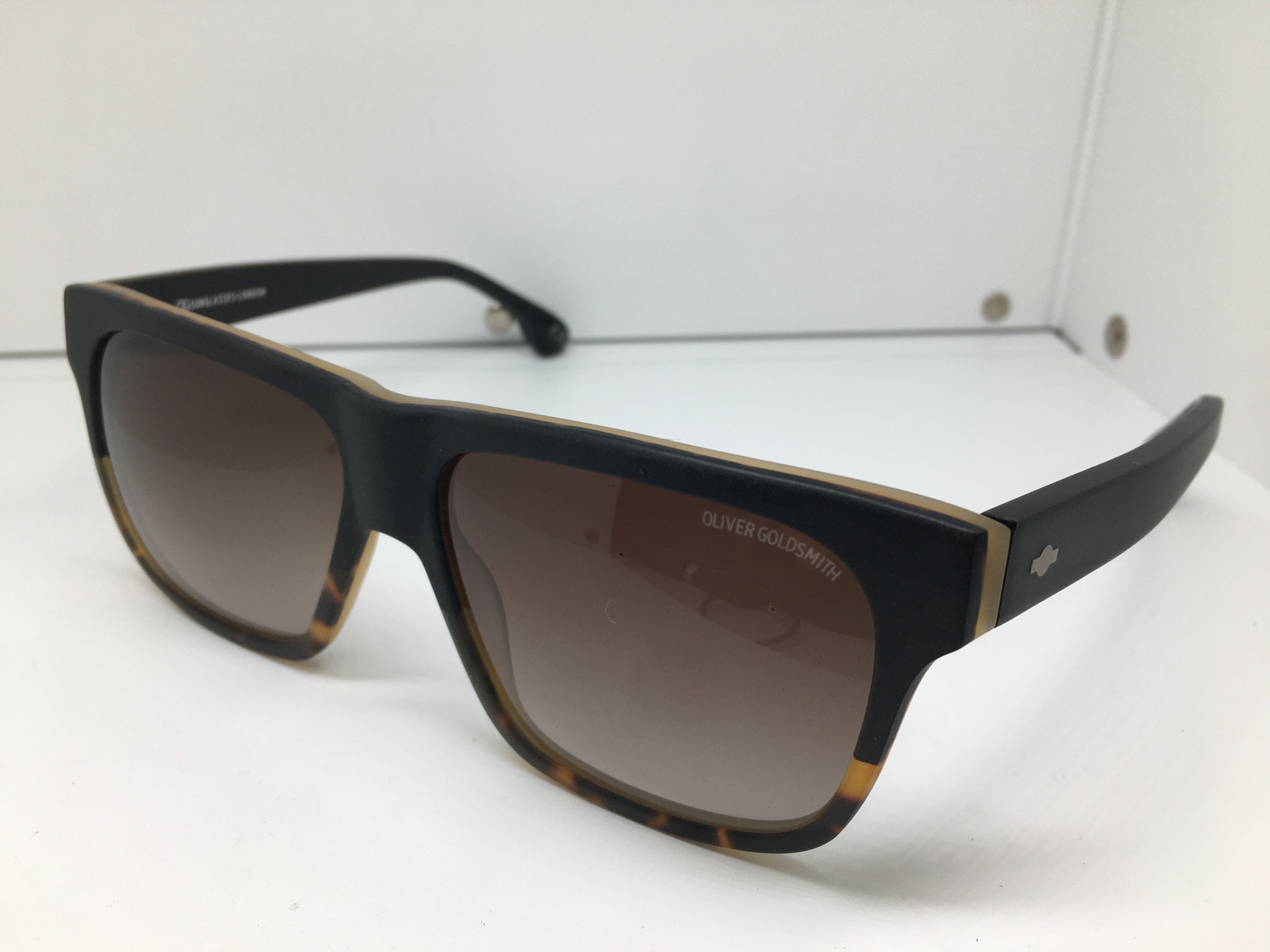 Other Oliver Gold Smith Matte Tortoise Split Sunglasses Frame Size ONE SIZE - 3 Thumbnail