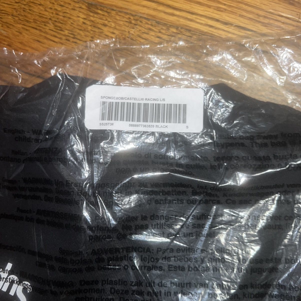 Supreme Supreme Spongebob Castel Racing L/S Tee Black Size: Small Size US S / EU 44-46 / 1 - 6 Thumbnail