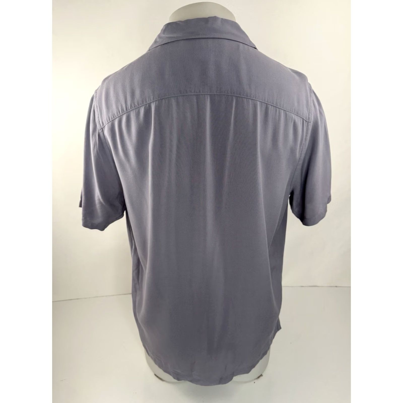 Allsaints ALL SAINTS VENICE Embroidered XS Shirt Mens Button-Up Short Sleeve Gray 4G Size US XS / EU 42 / 0 - 3 Thumbnail