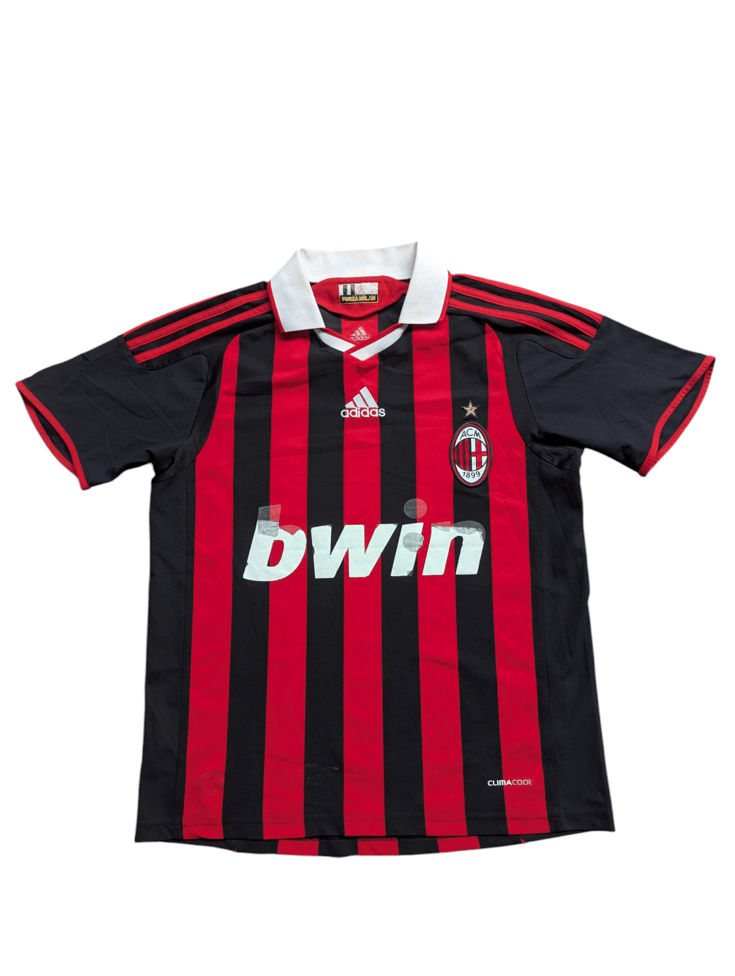 Adidas Adidas AC MILAN FC 2009/10 Home Football Shirt Jersey Size US S / EU 44-46 / 1 - 1 Thumbnail