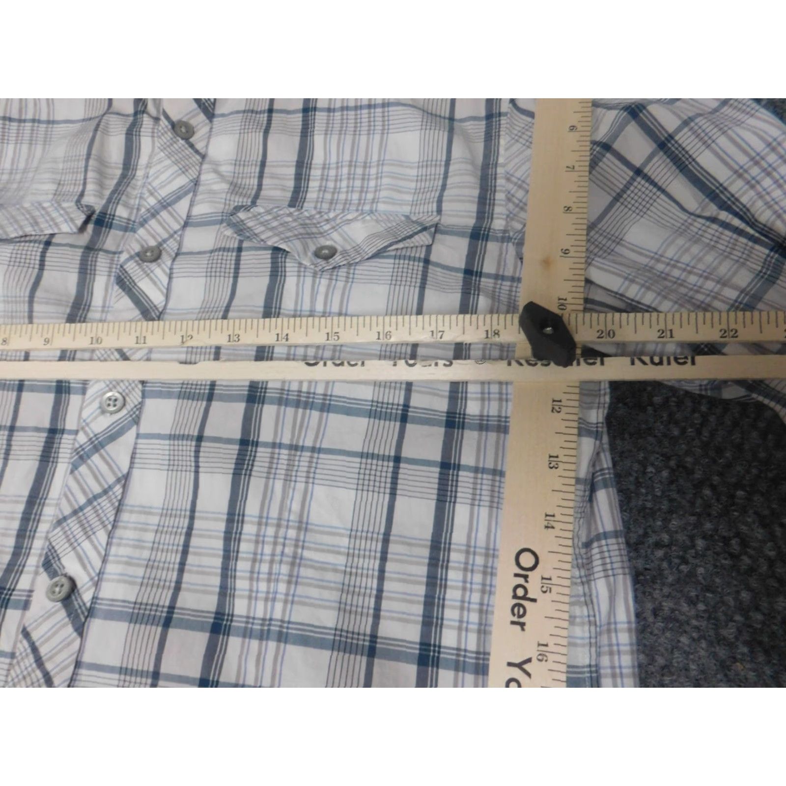 Banana Republic Banana Republic Shirt Mens Medium Plaid Button-Down Long Sleeve Collared Non-Iron Pockets Classic Button-Up Size US M / EU 48-50 / 2 - 4 Thumbnail