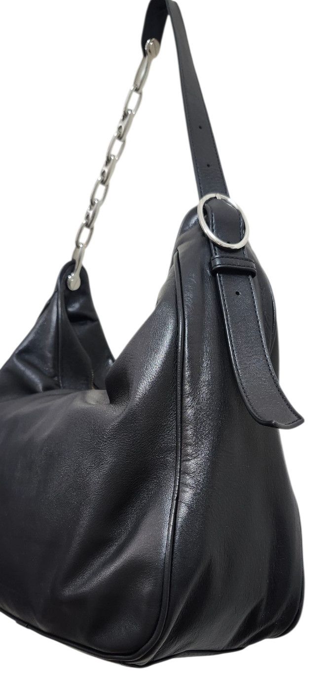 Marc Jacobs MARC JACOBS THE TEMPO LEATHER HOBO SHOULDER BAG BLACK Size ONE SIZE - 7 Thumbnail