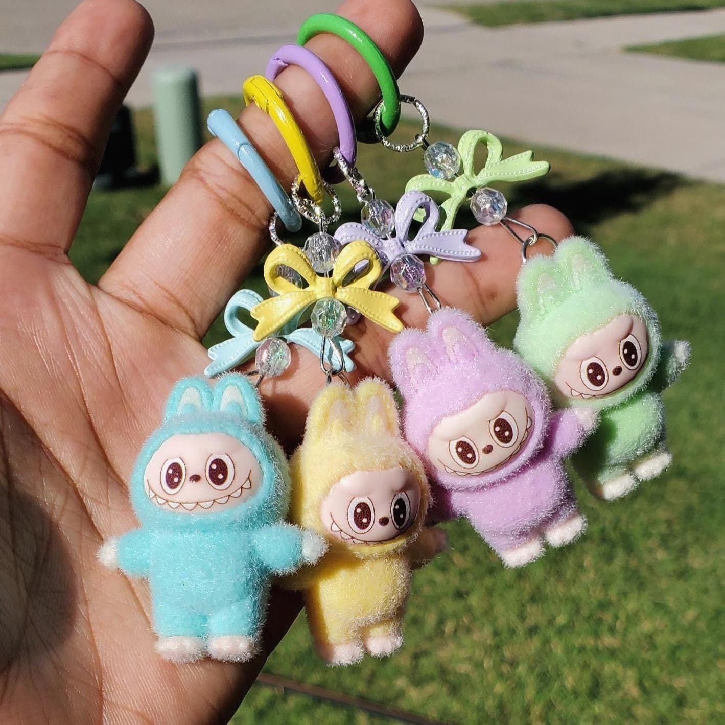 Other 4 Mini labubu Keychain inspiration cute for the key or bag Size ONE SIZE - 2 Thumbnail