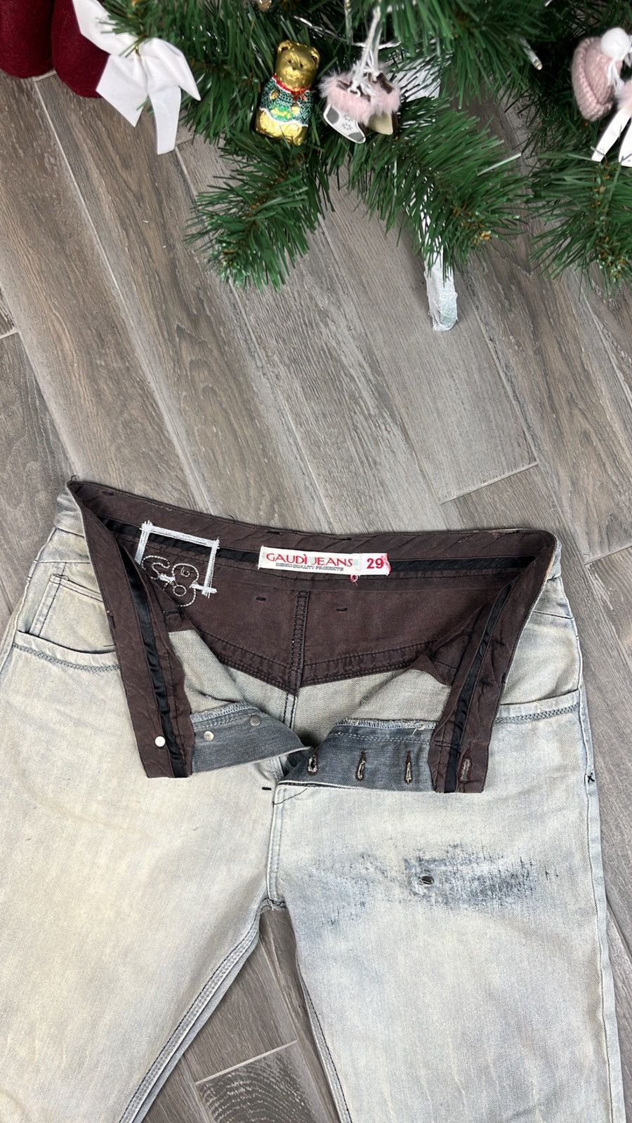 Japanese Brand × Vintage Hype Distressed Washed Jeans Dirty style Size US 34 / EU 50 - 5 Thumbnail