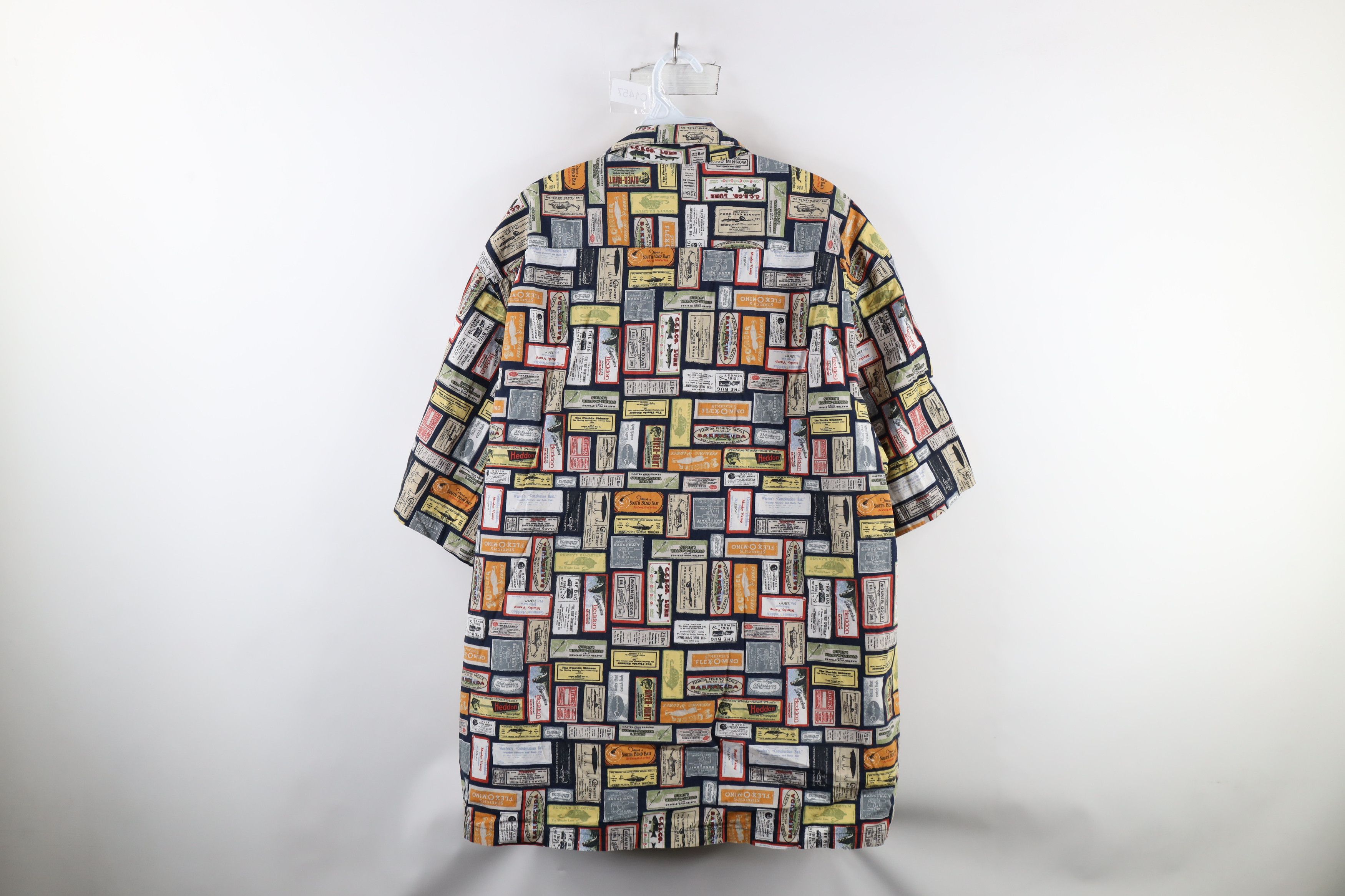 Columbia × Vintage Vintage 90s Columbia Over Print Short Sleeve Button Shirt Size US L / EU 52-54 / 3 - 8 Thumbnail