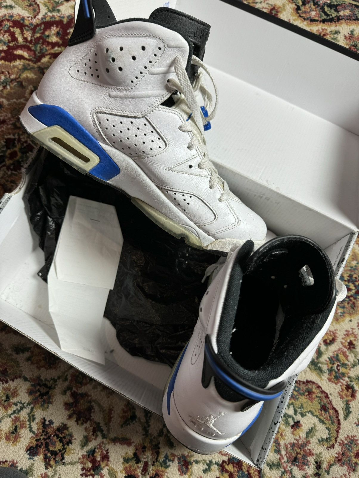 Jordan Brand 2014 Air Jordan 6 Sport Blue Size US 8 / EU 41 - 3 Thumbnail