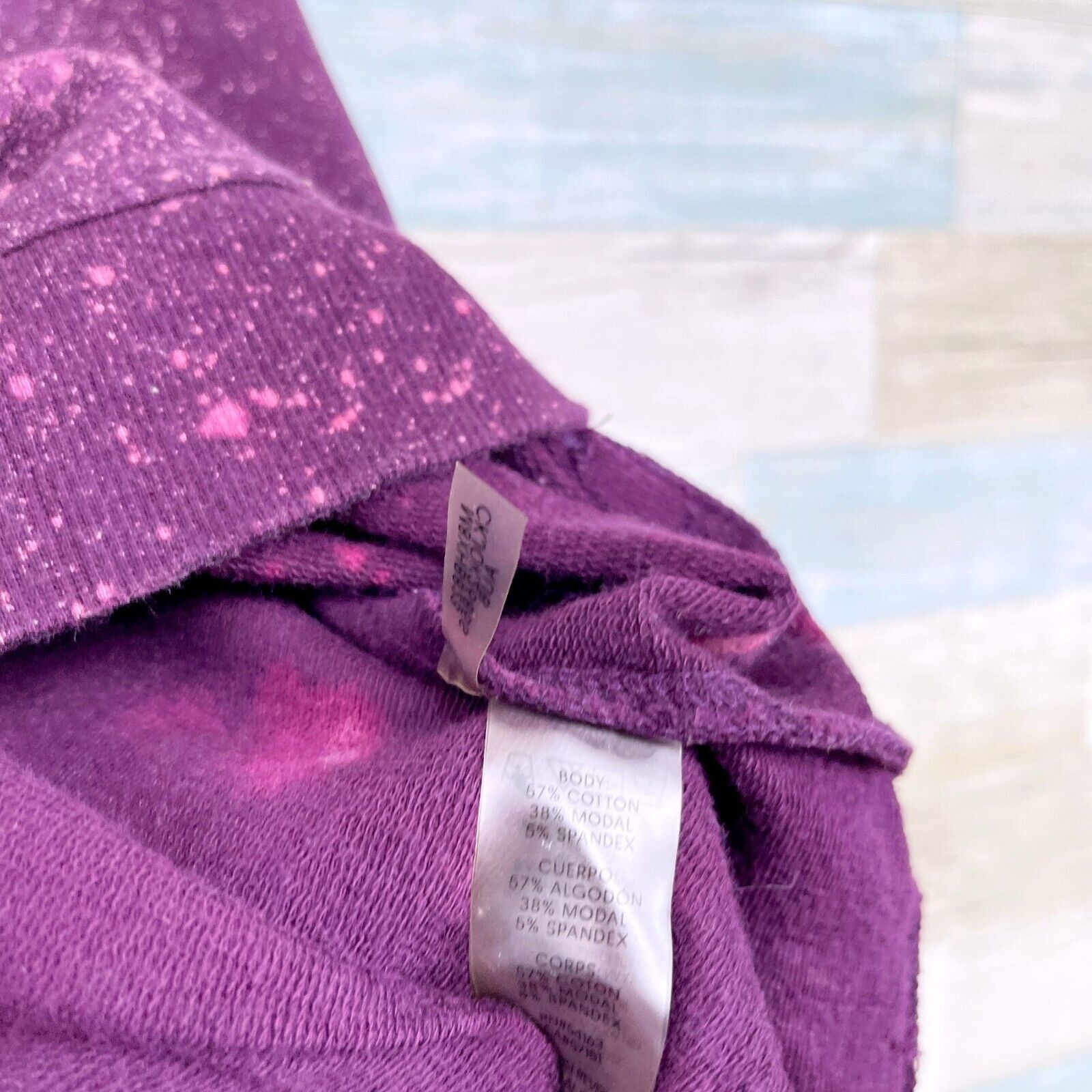 Calvin Klein Calvin Klein Spatter Sweatshirt Purple Gold Foil Womens M Size M / US 6-8 / IT 42-44 - 7 Thumbnail