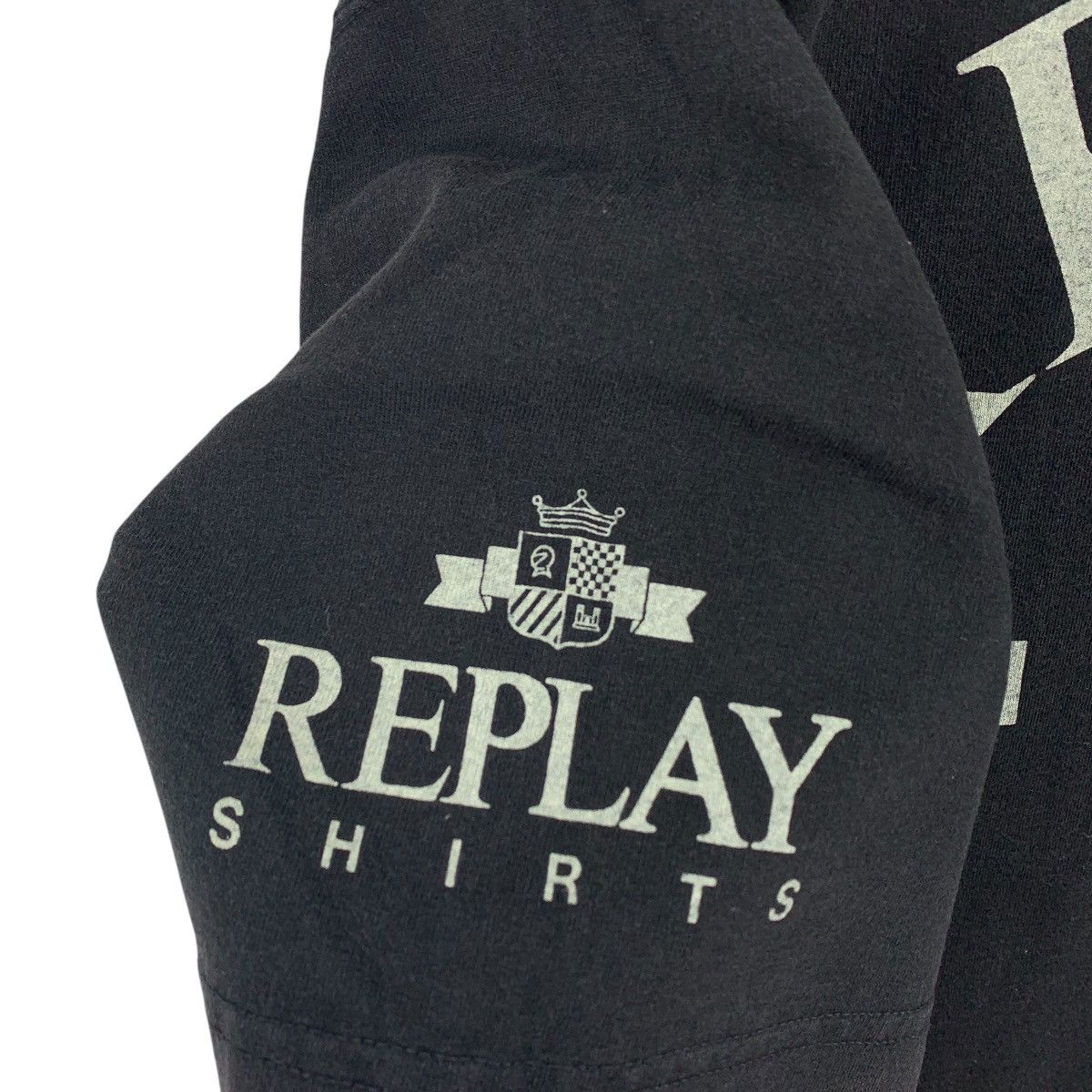 Replay × Vintage Vintage REPLAY SHIRT big spellout italian designer tee Size US L / EU 52-54 / 3 - 10 Thumbnail