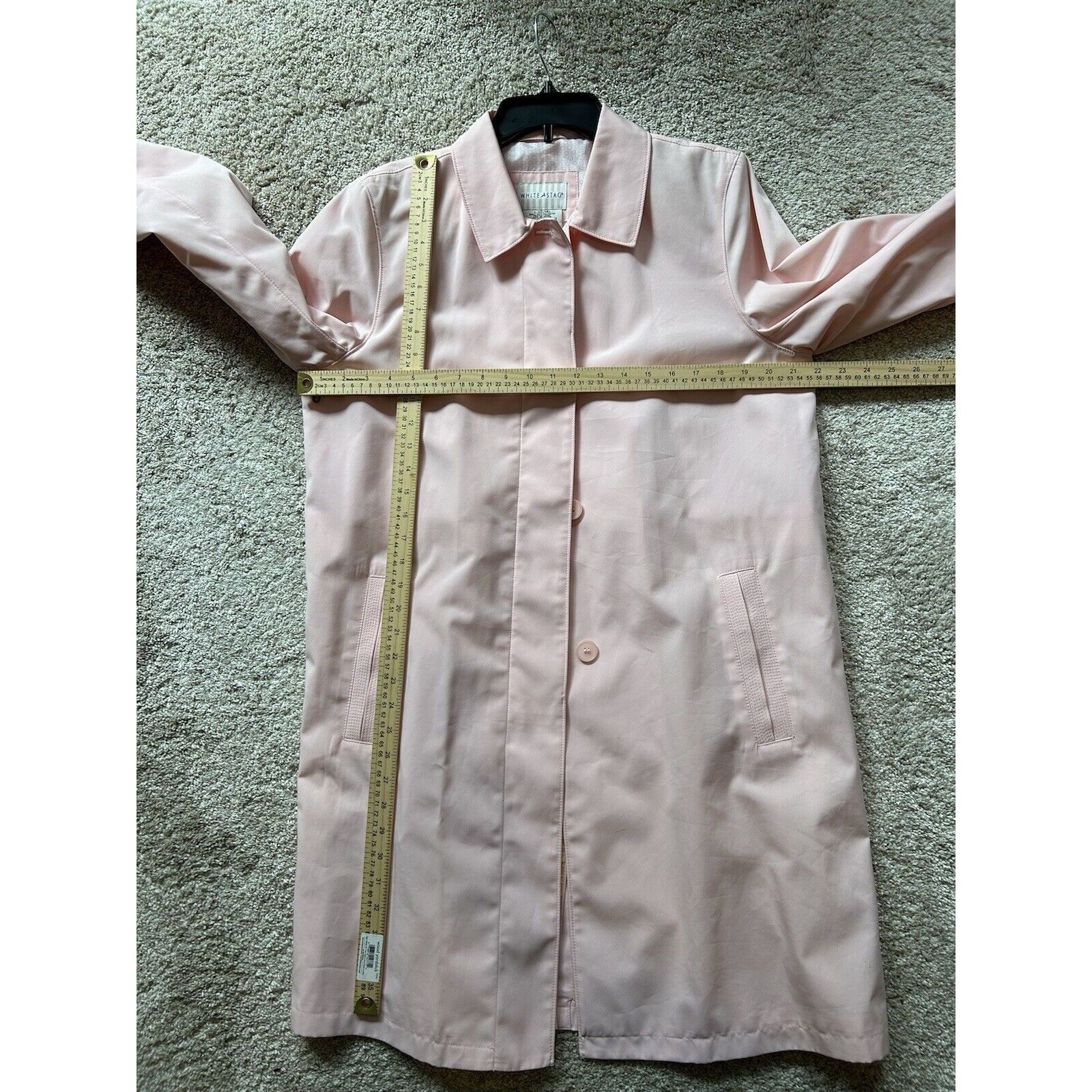 Other White Stag Women's Pink Polyester Trench Coat Size L 12/14 Size L / US 10 / IT 46 - 10 Thumbnail