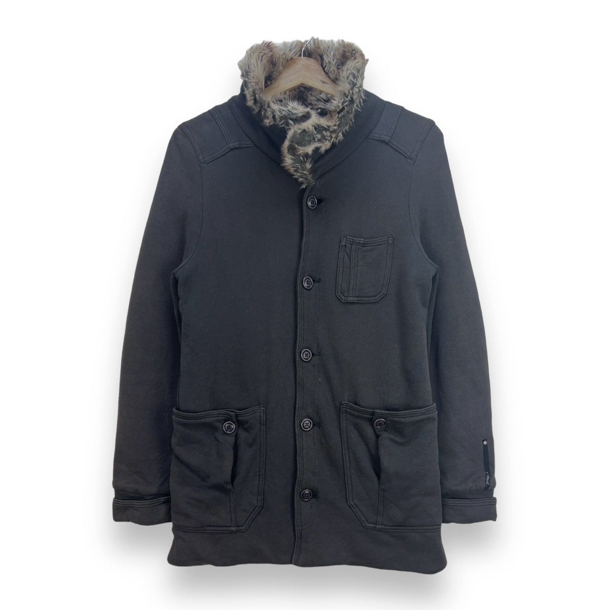Diesel 🔥 SUNFADED DIESEL SOFT CHORE JACKET FUR COLAR Size US XS / EU 42 / 0 - 1 Thumbnail