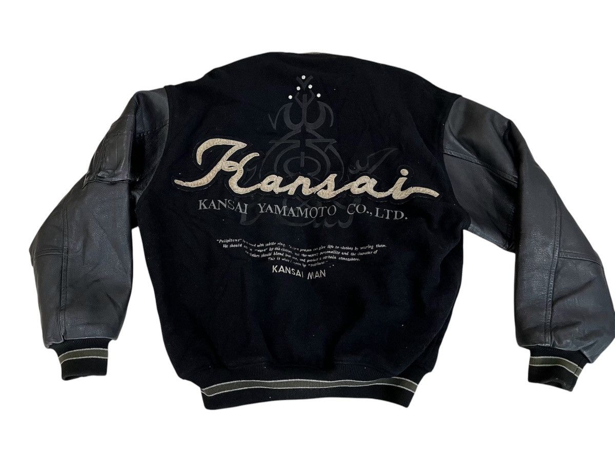 Kansai Yamamoto 90s KANSAI YAMAMOTO STADIUM JACKET VARSITY BOMBER JACKET Size US L / EU 52-54 / 3 - 8 Thumbnail